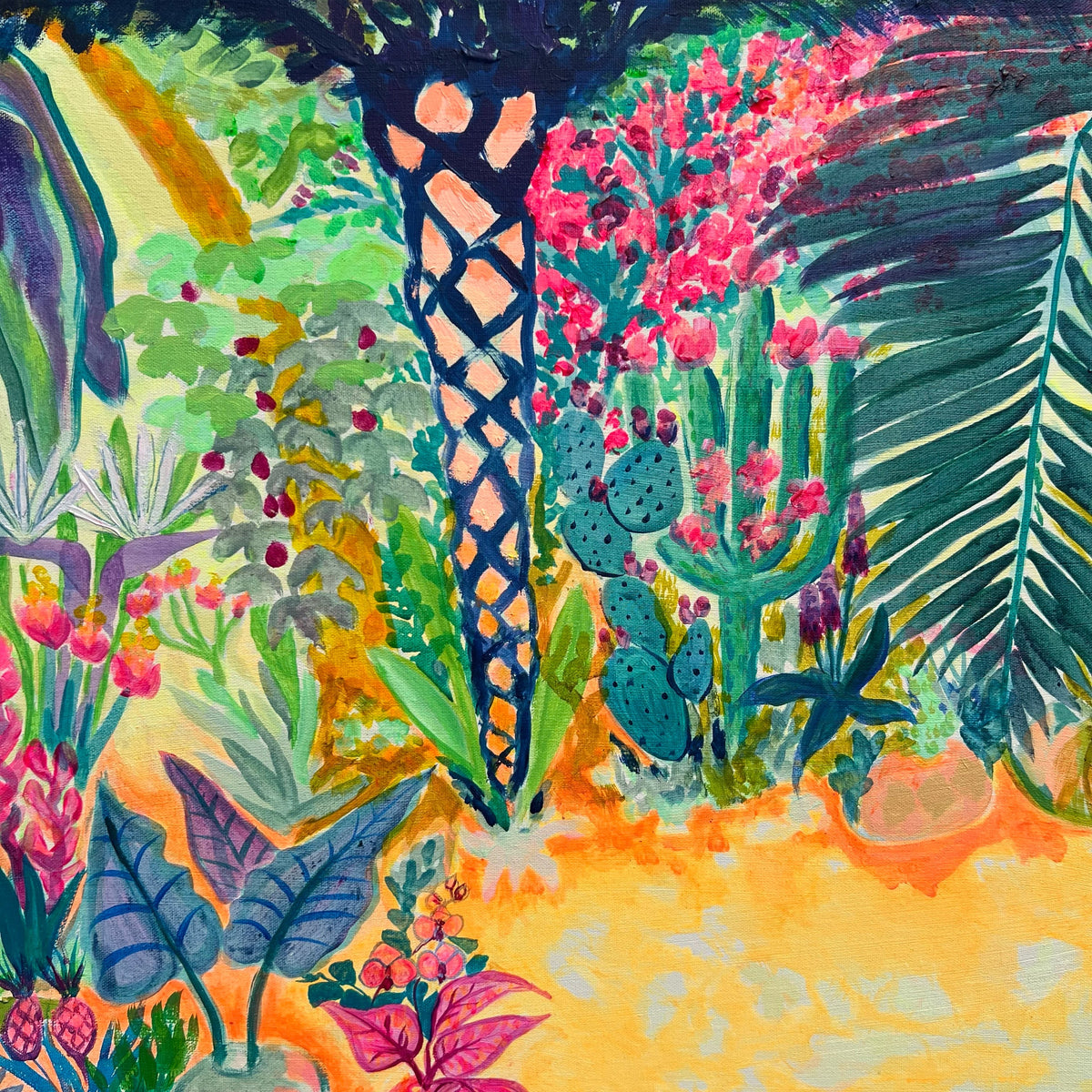 Beyond The Balcony 123cm x 123cm