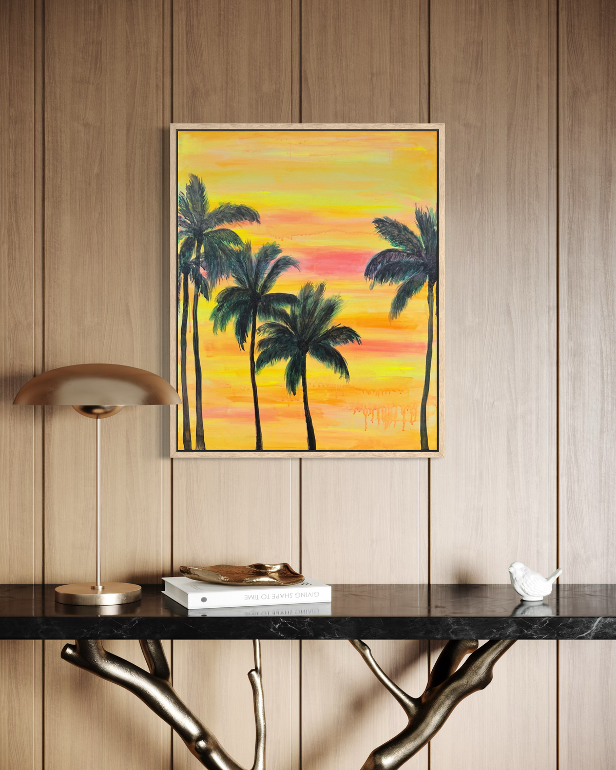 Palms In The Sunset Glow 66cm x 81cm