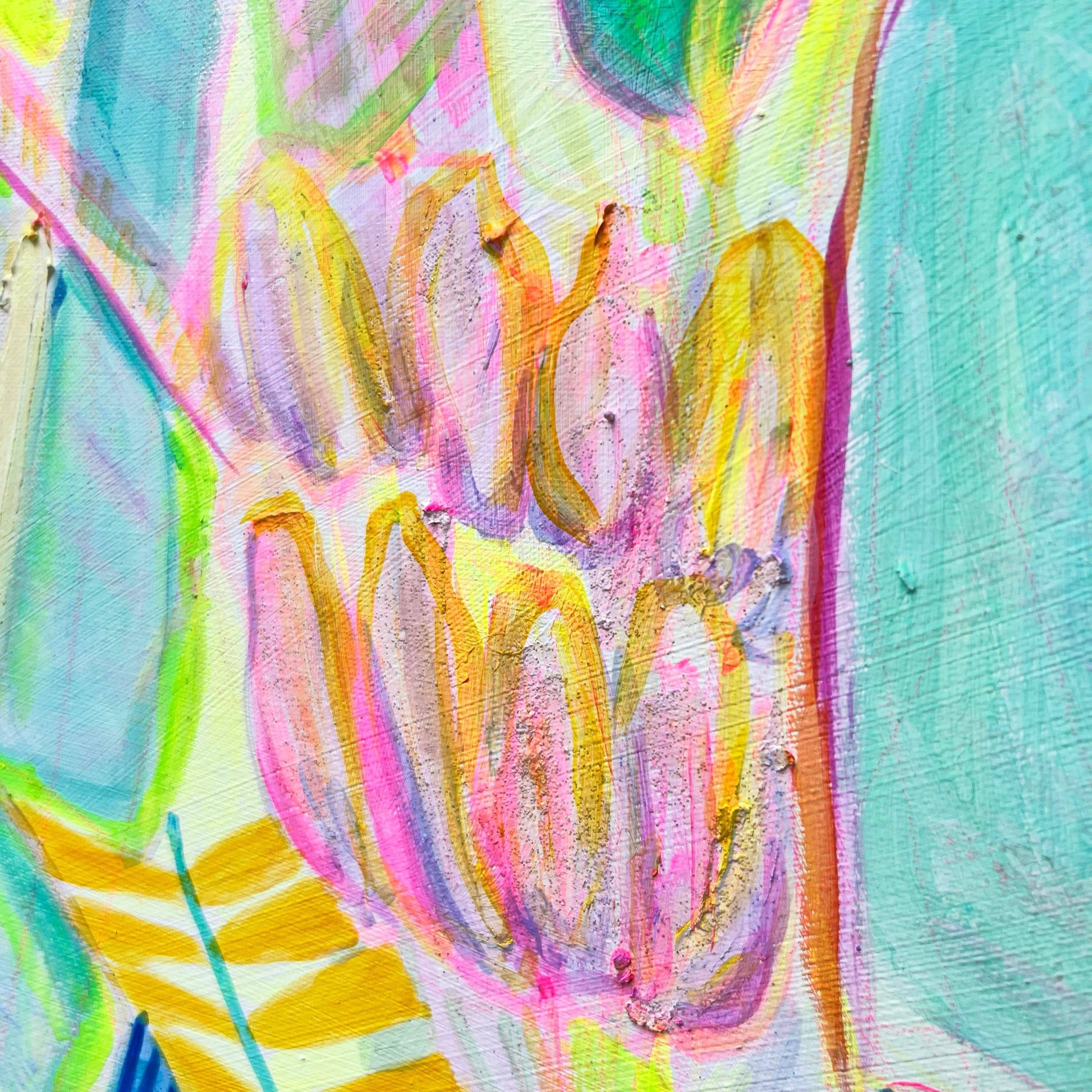 'Citrus Banana'  56cm x 56cm - Kathryn Sillince Artist