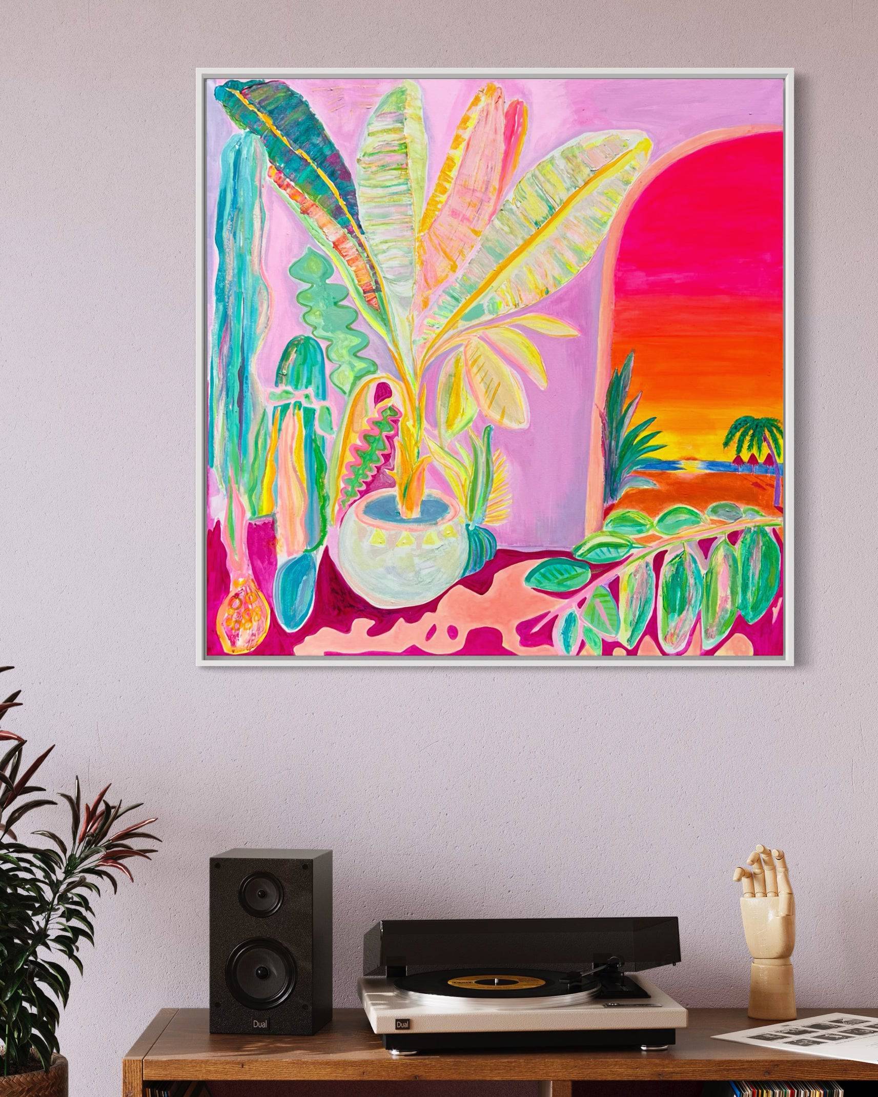 'Reflecting On A Perfect Day'  90cm x 90cm - Kathryn Sillince Artist