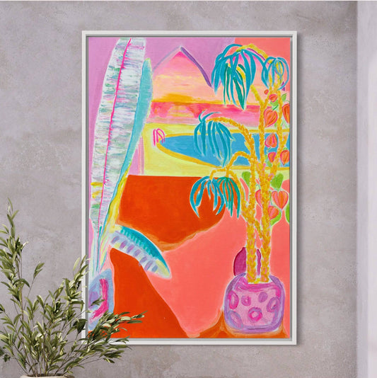 'View From The Riad'  54cm x 80cm - Kathryn Sillince Artist