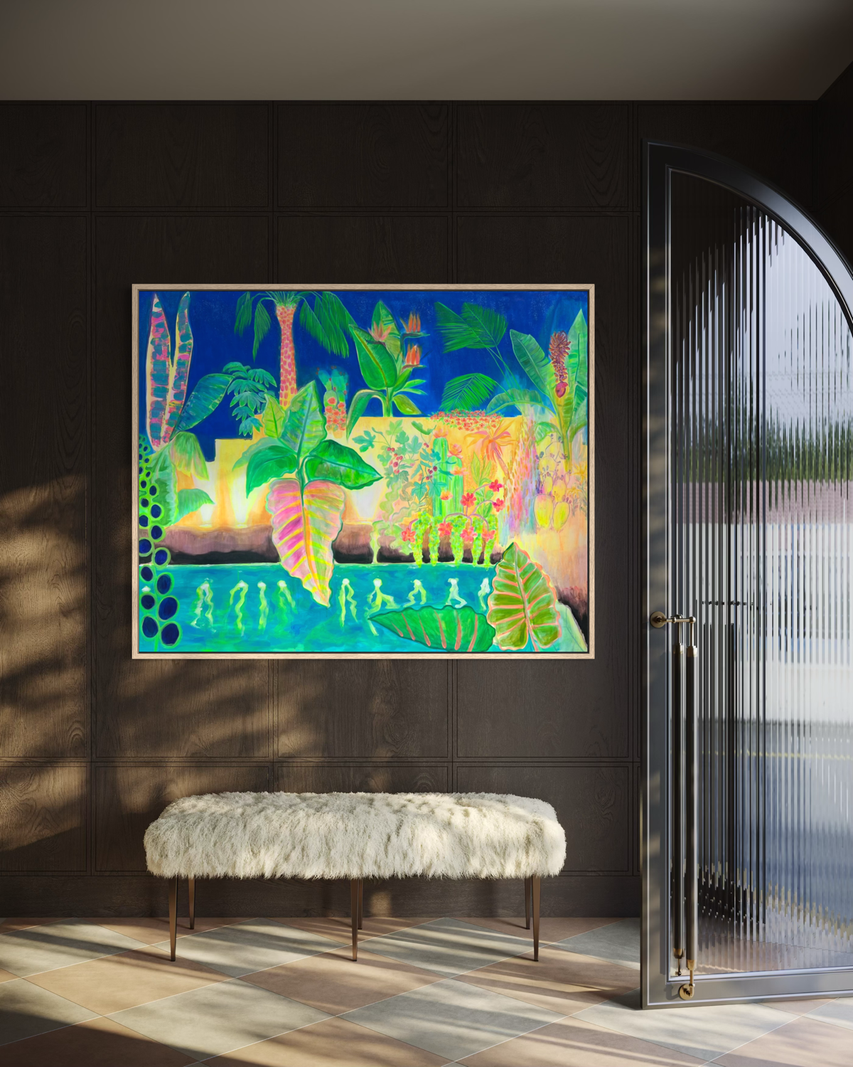 ‘Nightfall Glowpool’ 122cm x 153cm - Kathryn Sillince Artist