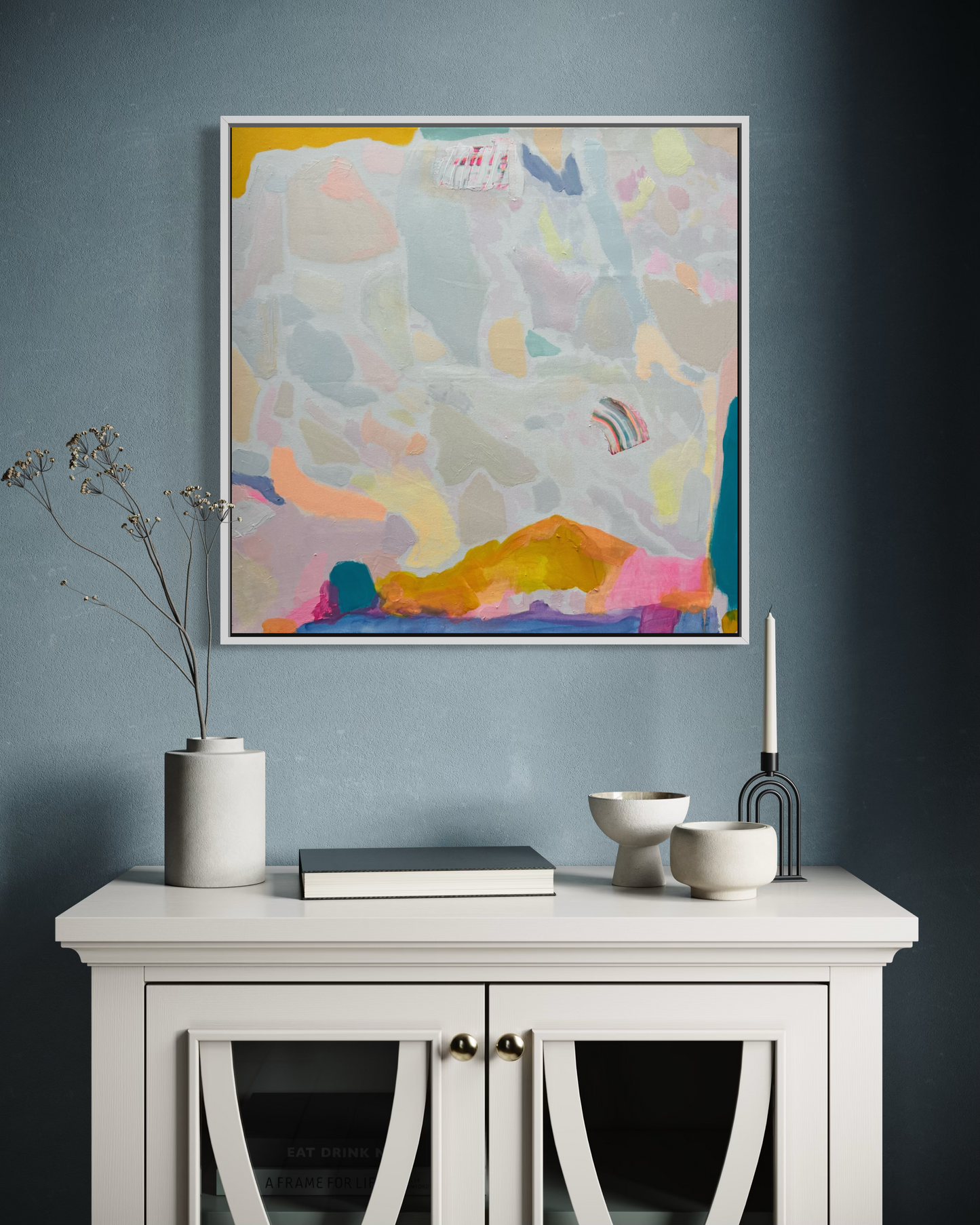 Summer Sorbet: 2   80cm x 80cm