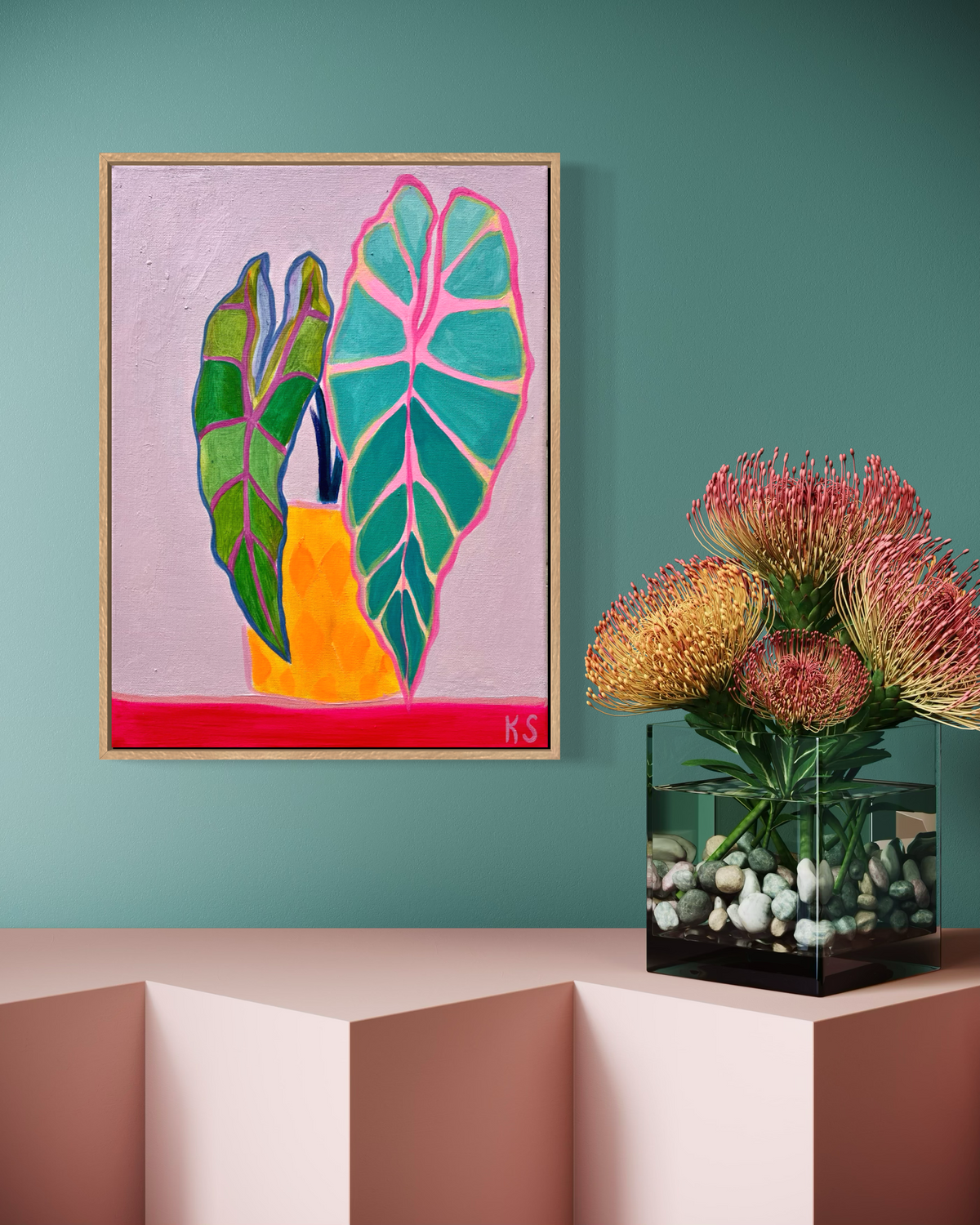 Living My Best Leaf: 1   30cm x 40cm