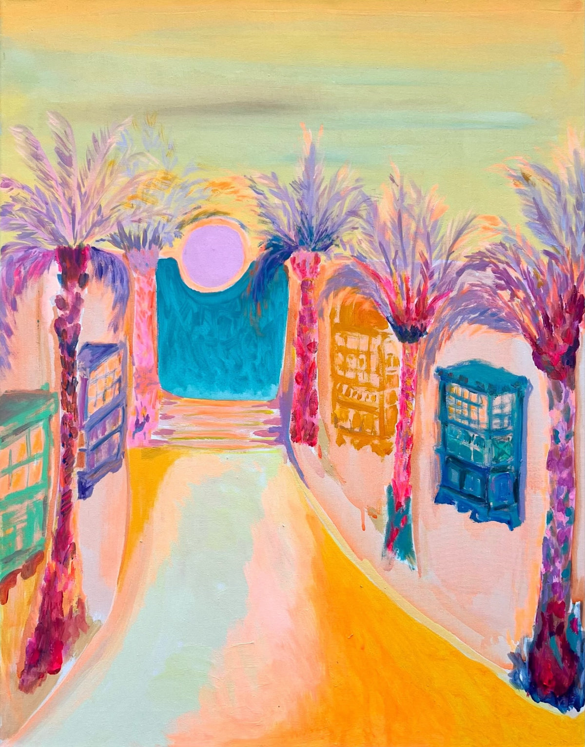 Rainbow Gallariji At Sundown 56cm x 72cm