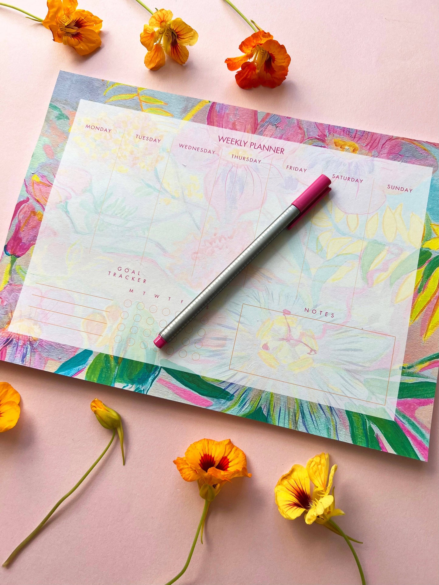 A4 Weekly Planner Pad - Kathryn Sillince Artist