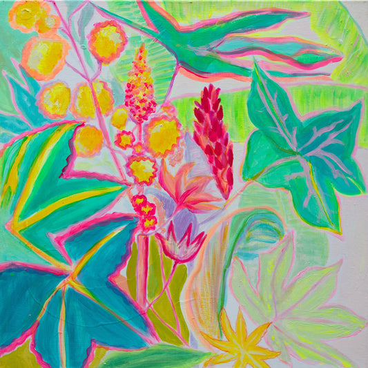 'Reach'  56cm x 56cm - Kathryn Sillince Artist