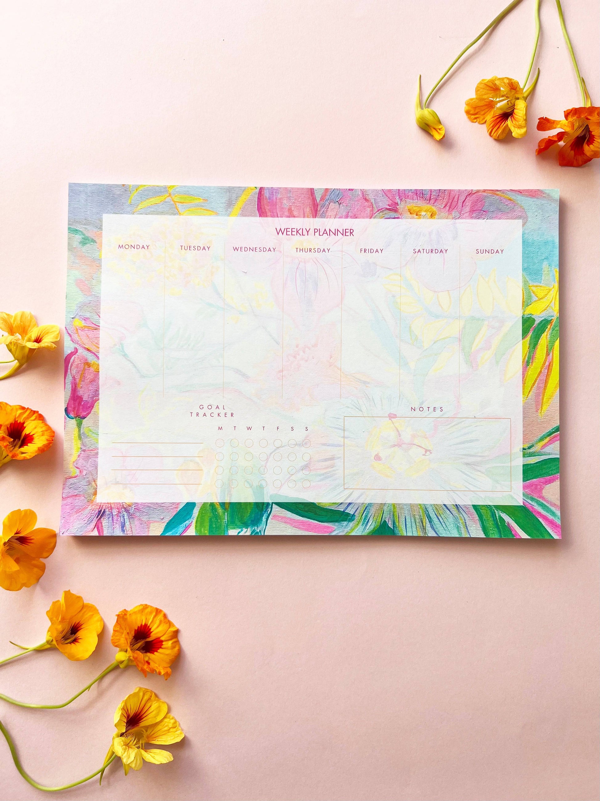 A4 Weekly Planner Pad - Kathryn Sillince Artist