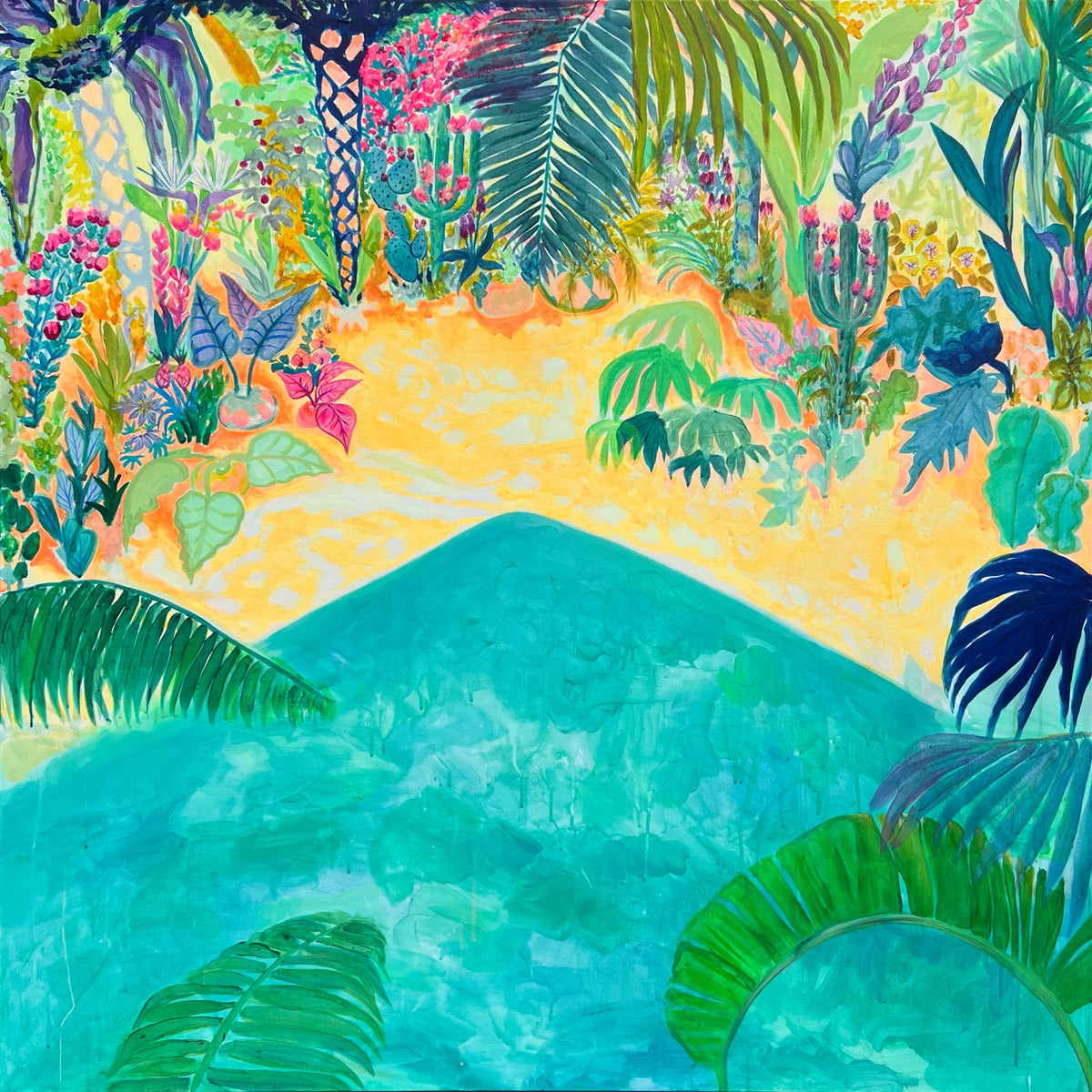 Beyond The Balcony 123cm x 123cm