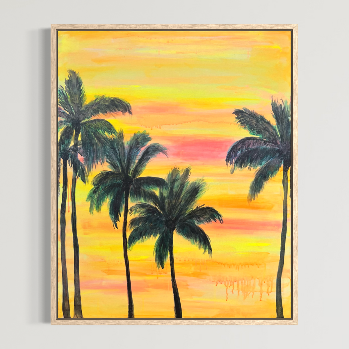 Palms In The Sunset Glow 66cm x 81cm