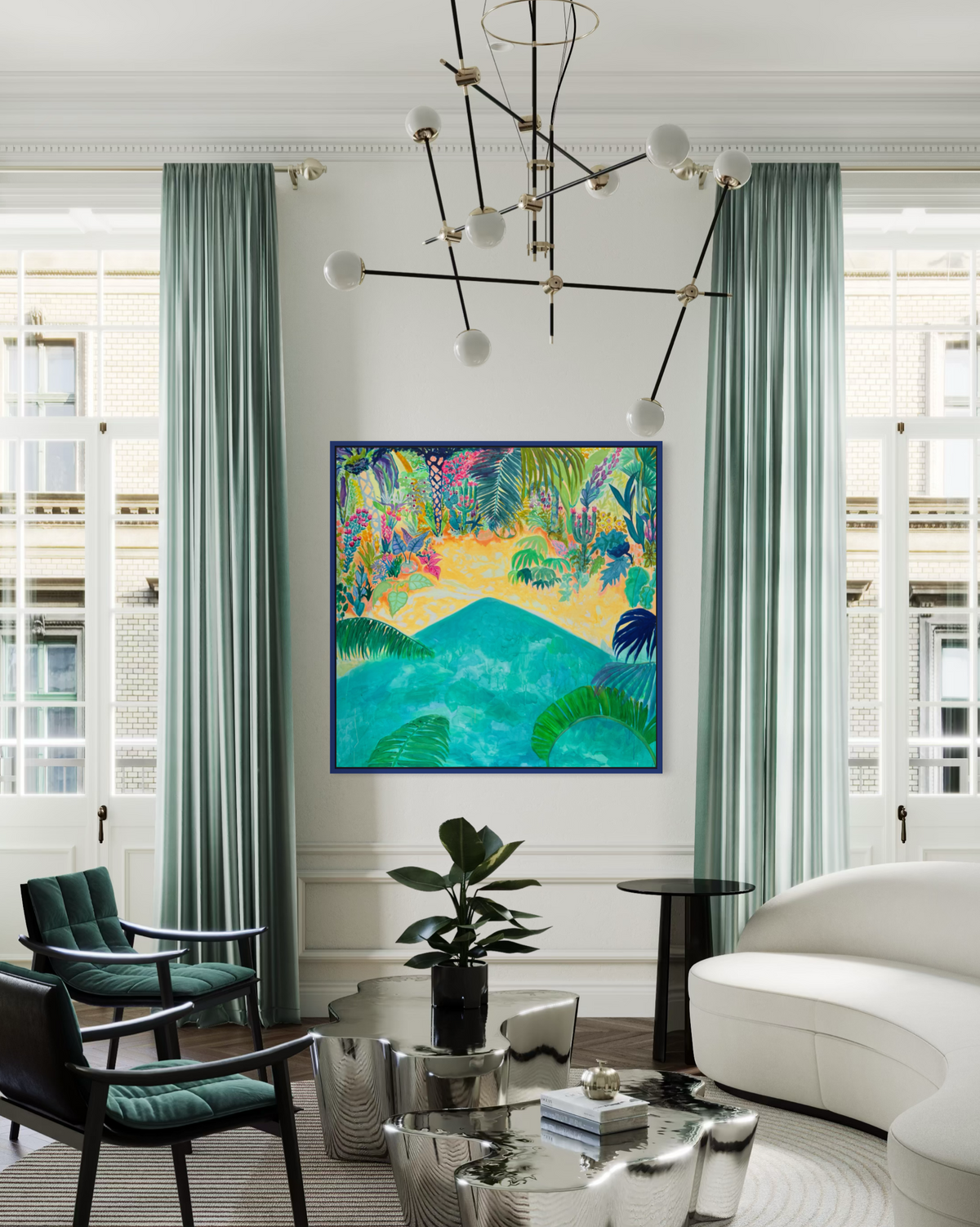 Beyond The Balcony 123cm x 123cm