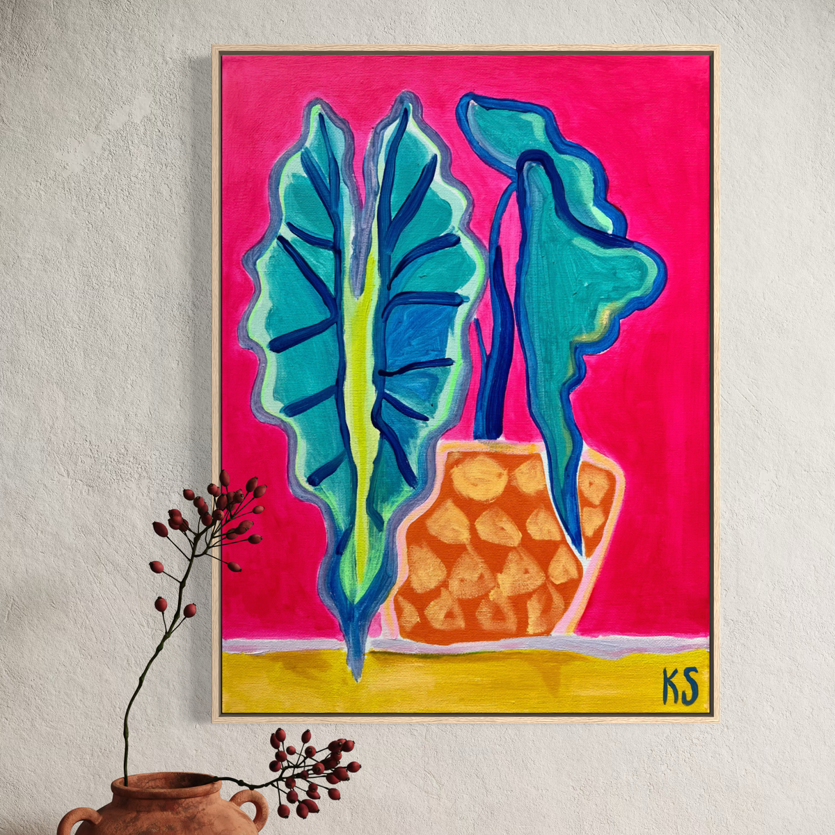 Living My Best Leaf: 2   30cm x 40cm