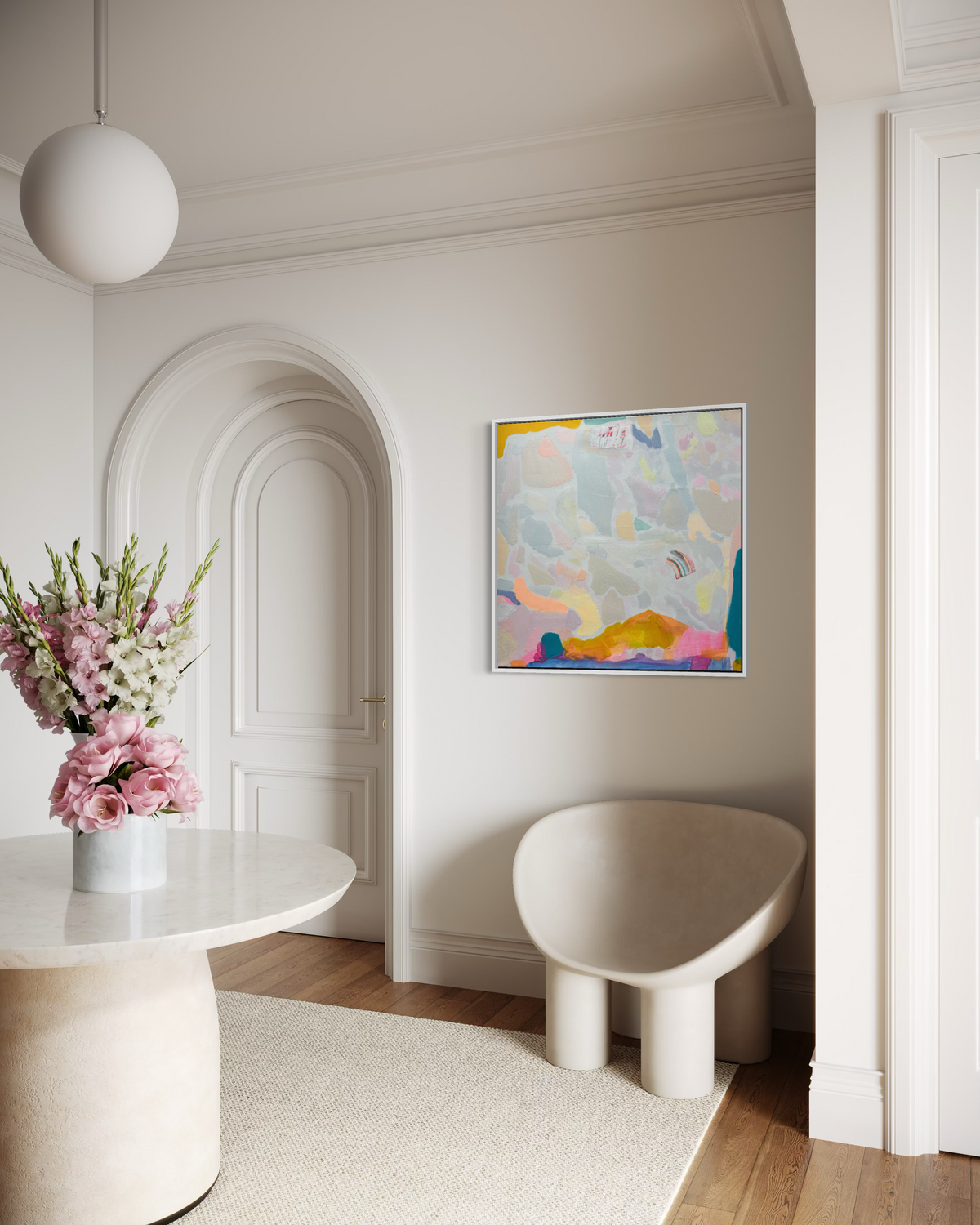 Summer Sorbet: 2   80cm x 80cm