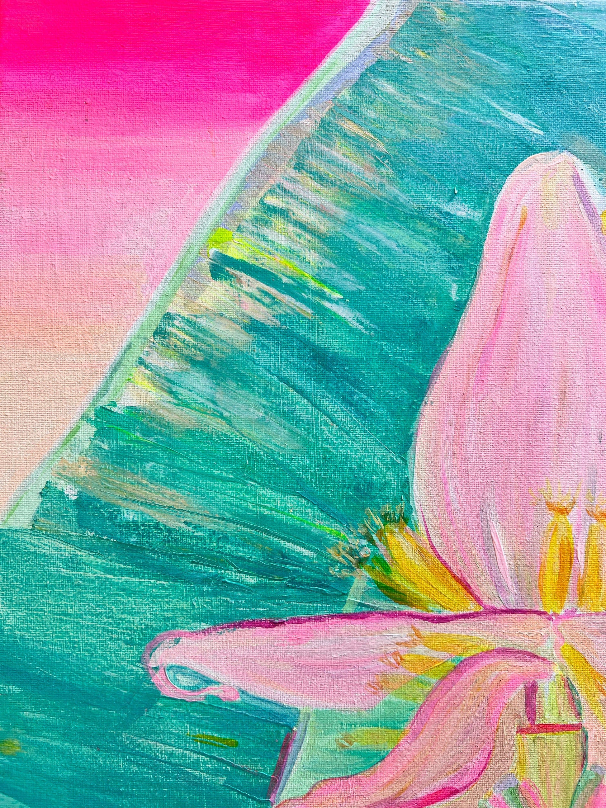 'Goldenhour Bananas'  41cm x 41cm - Kathryn Sillince Artist