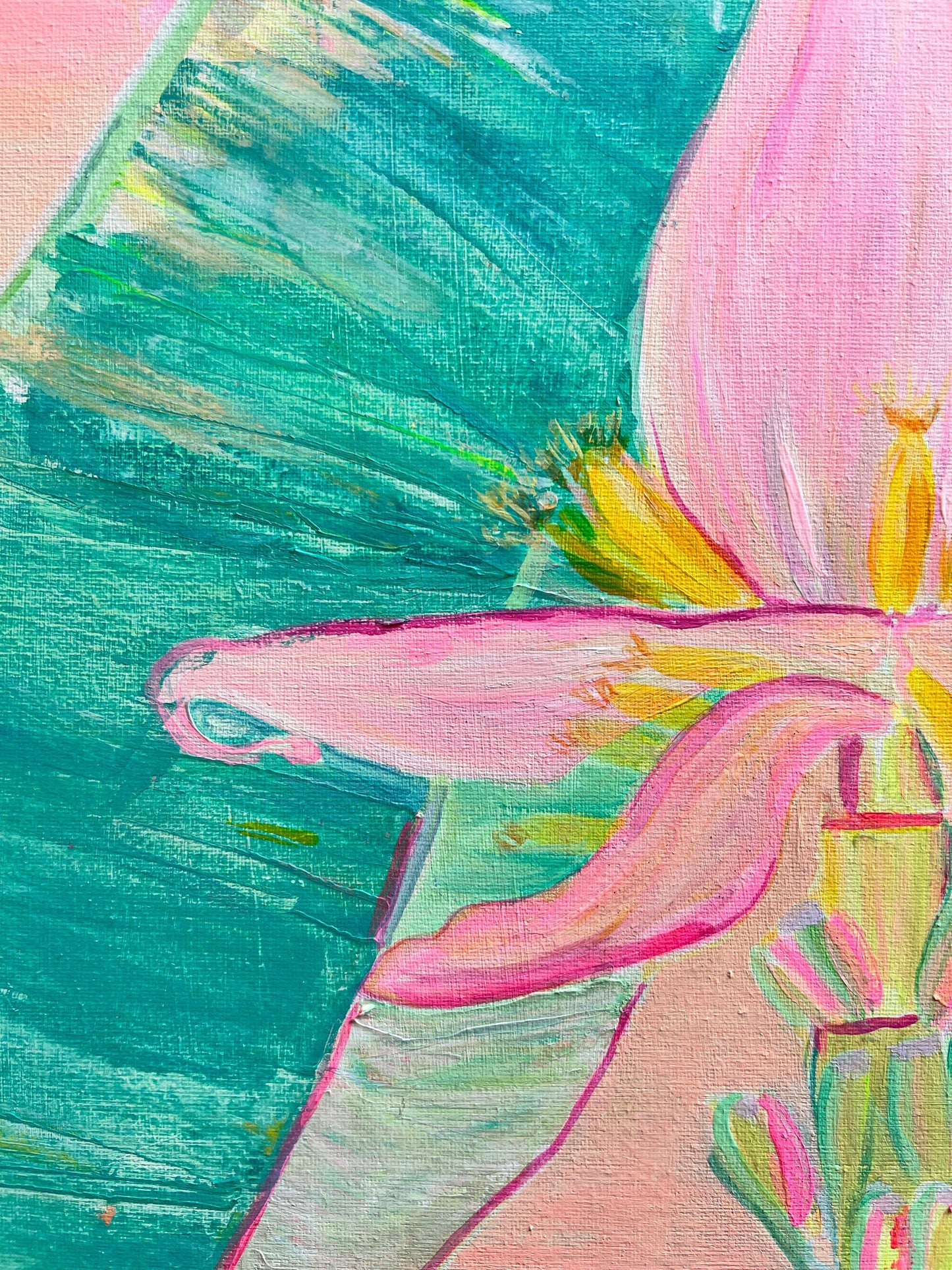 'Goldenhour Bananas'  41cm x 41cm - Kathryn Sillince Artist