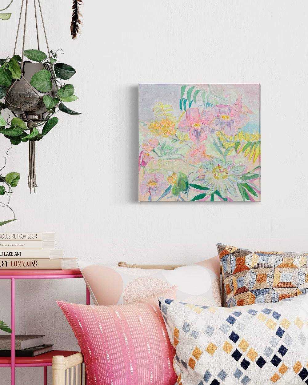 'Passiflora Anastasia'  45cm x 45cm - Kathryn Sillince Artist