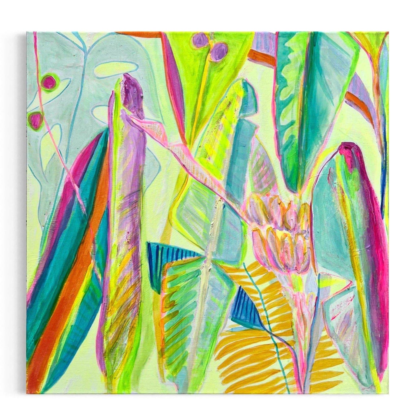 'Citrus Banana'  56cm x 56cm - Kathryn Sillince Artist
