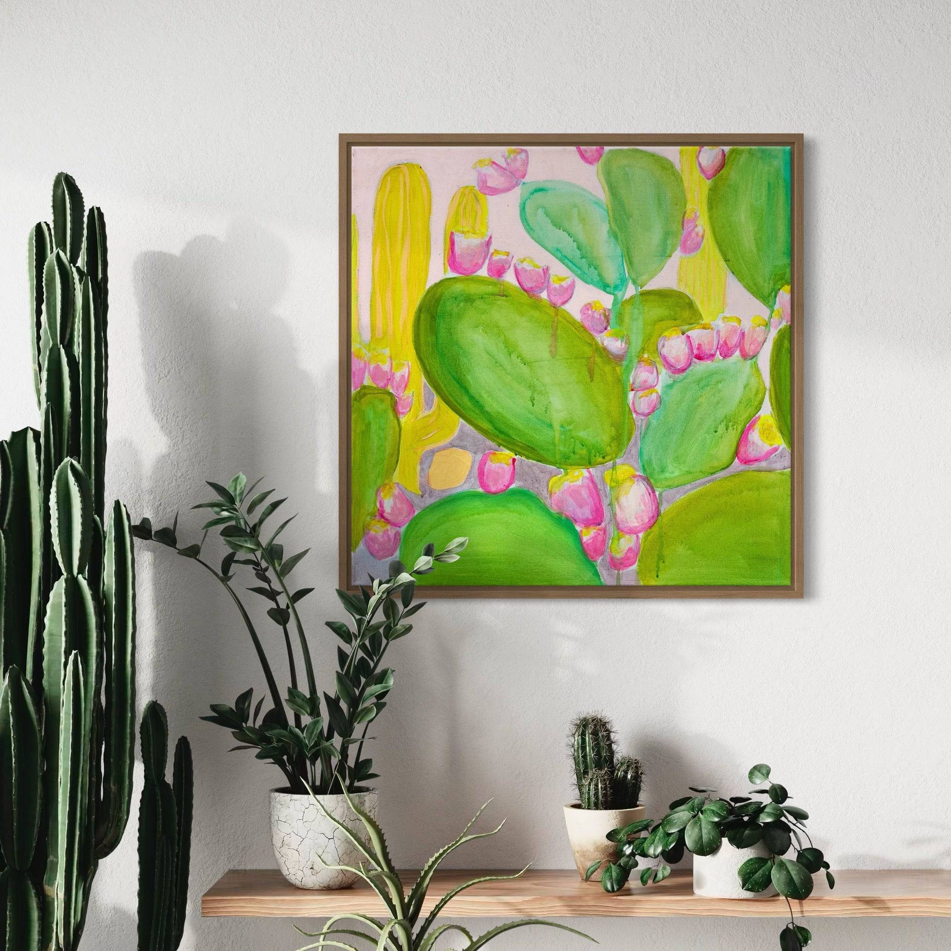 'Sicily Prickly Pears'  51cm x 51cm - Kathryn Sillince Artist