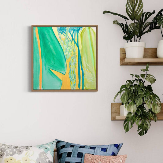 'Green Bananas Study'  51cm x 51cm - Kathryn Sillince Artist