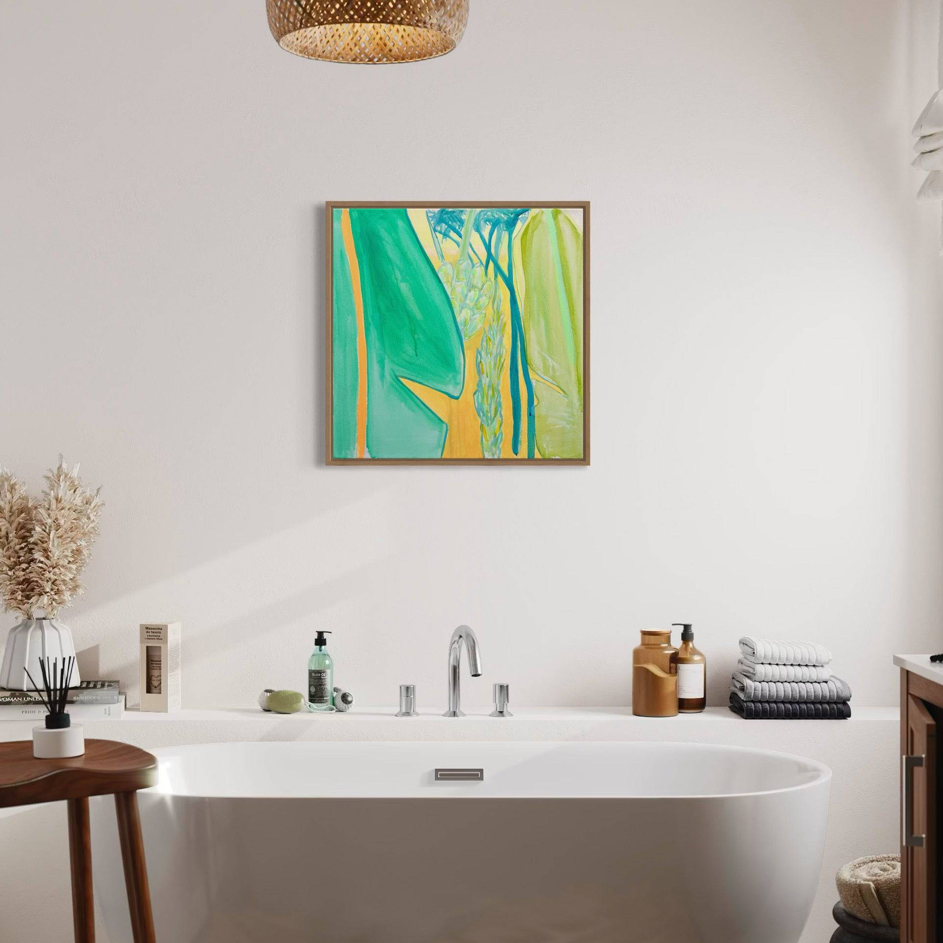 'Green Bananas Study'  51cm x 51cm - Kathryn Sillince Artist