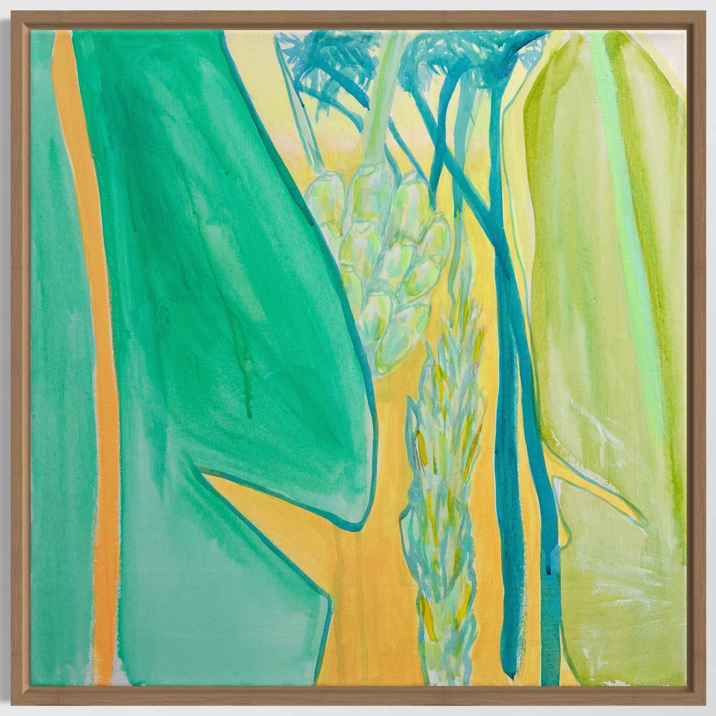 'Green Bananas Study'  51cm x 51cm - Kathryn Sillince Artist