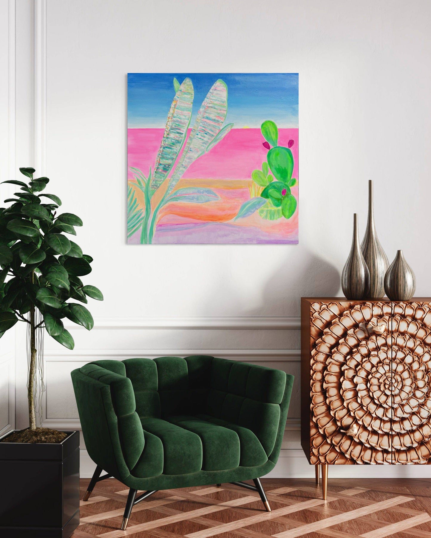 'Eventide Mirage'  90cm x 90cm - Kathryn Sillince Artist
