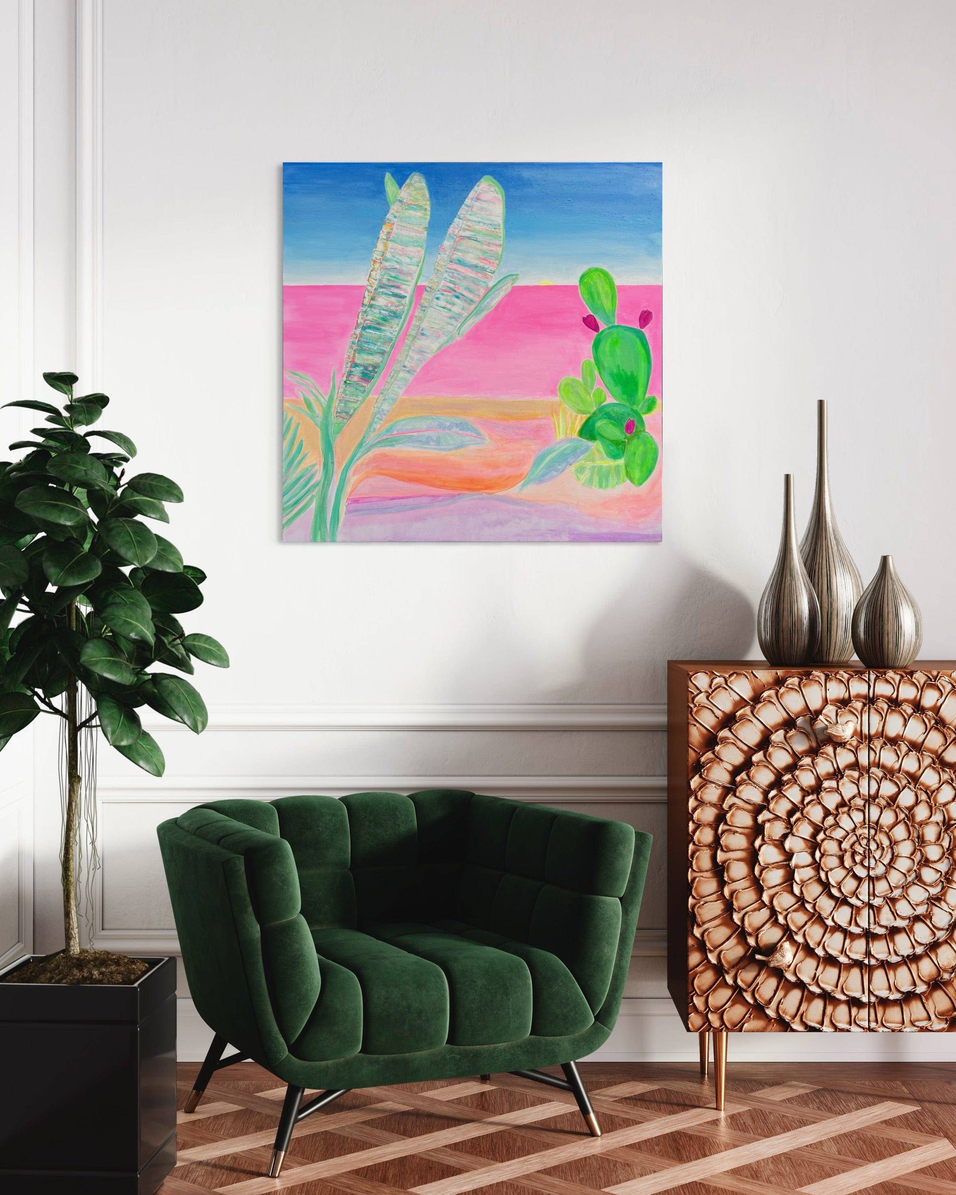 'Eventide Mirage'  90cm x 90cm - Kathryn Sillince Artist