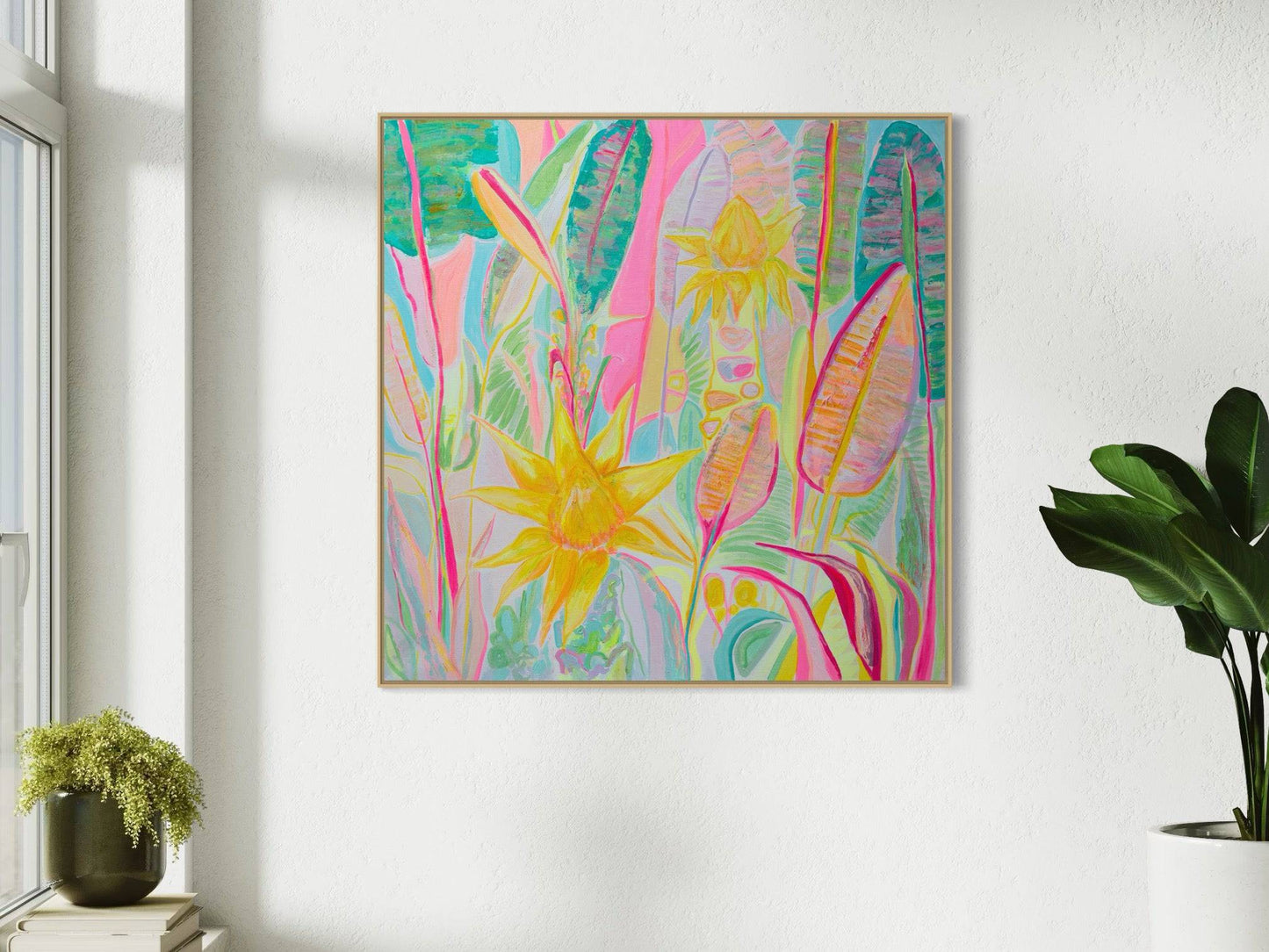 'Immersed In Exotica'  90cm x 90cm - Kathryn Sillince Artist