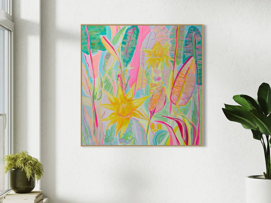 'Immersed In Exotica'  90cm x 90cm - Kathryn Sillince Artist