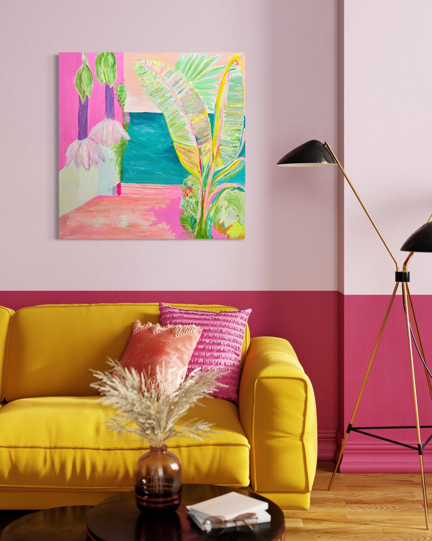 'Vacation Anticipation'  90cm x 90cm - Kathryn Sillince Artist