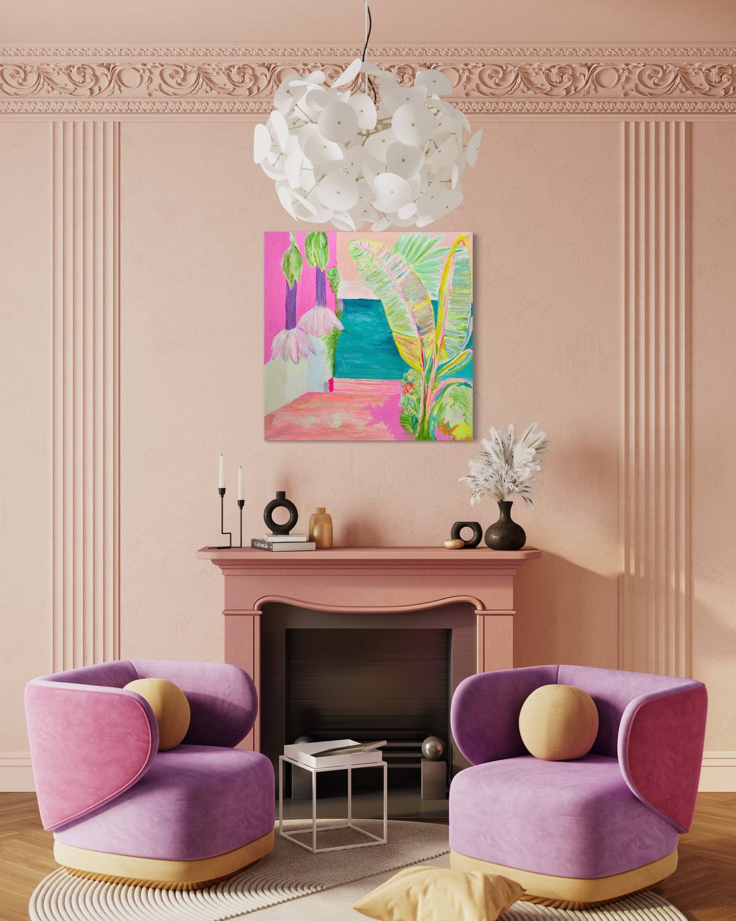 'Vacation Anticipation'  90cm x 90cm - Kathryn Sillince Artist