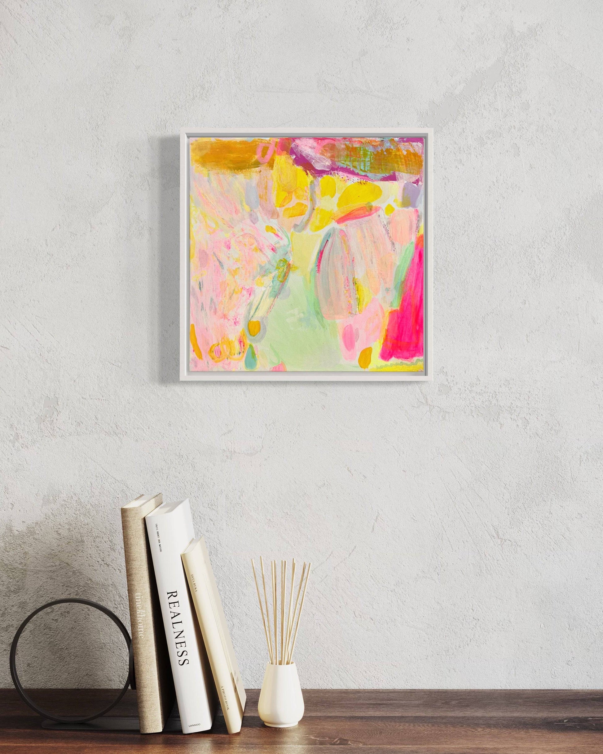 'On Our Way To The Beach'  41cm x 41cm - Kathryn Sillince Artist