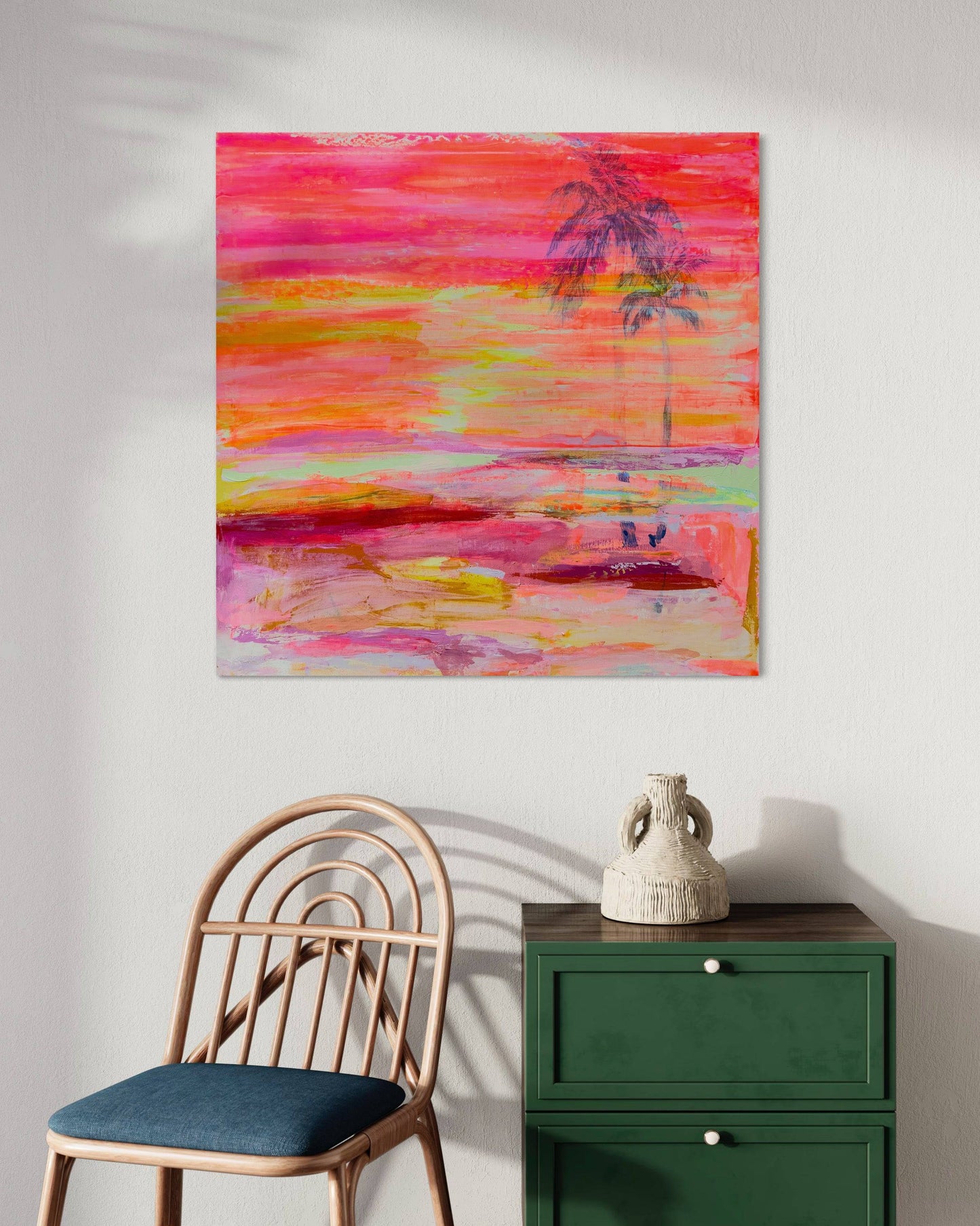 'Fleeting Sunglow'  90cm x 90cm - Kathryn Sillince Artist