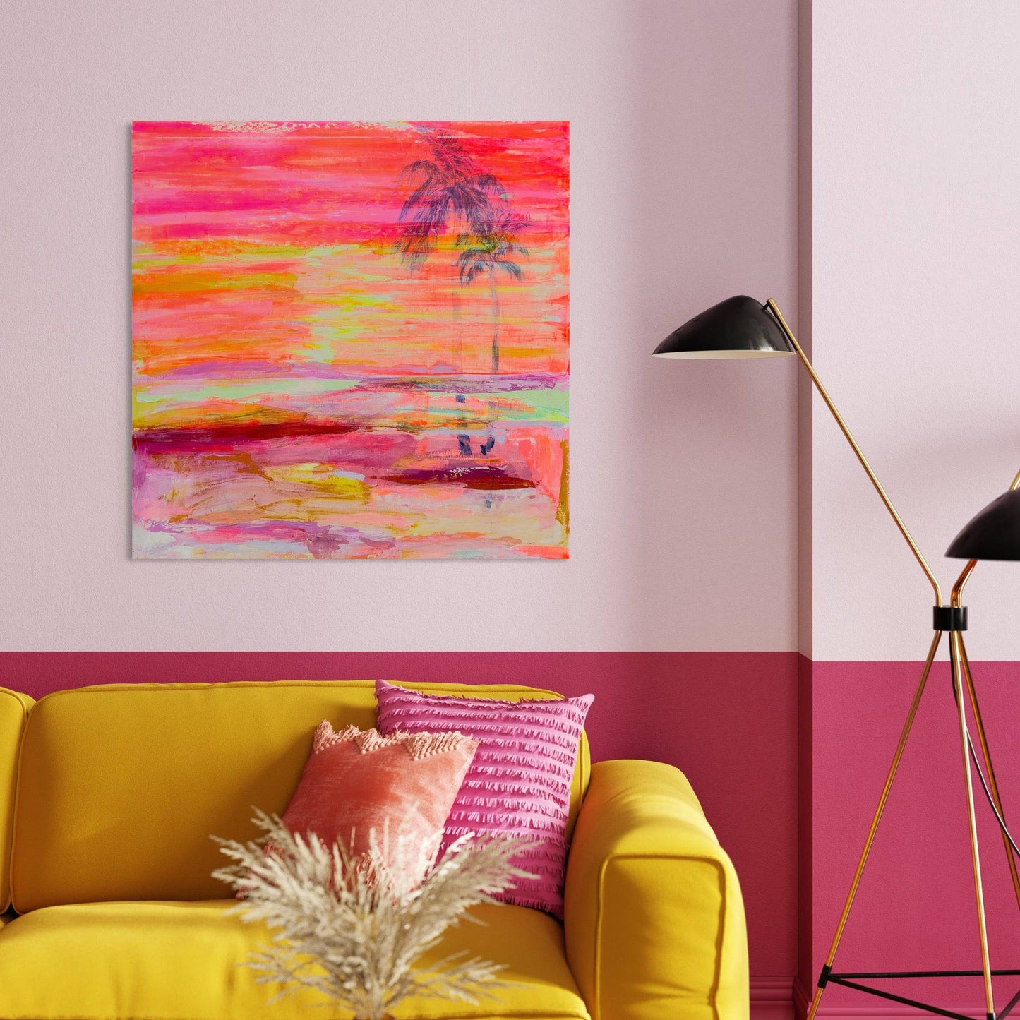 'Fleeting Sunglow'  90cm x 90cm - Kathryn Sillince Artist