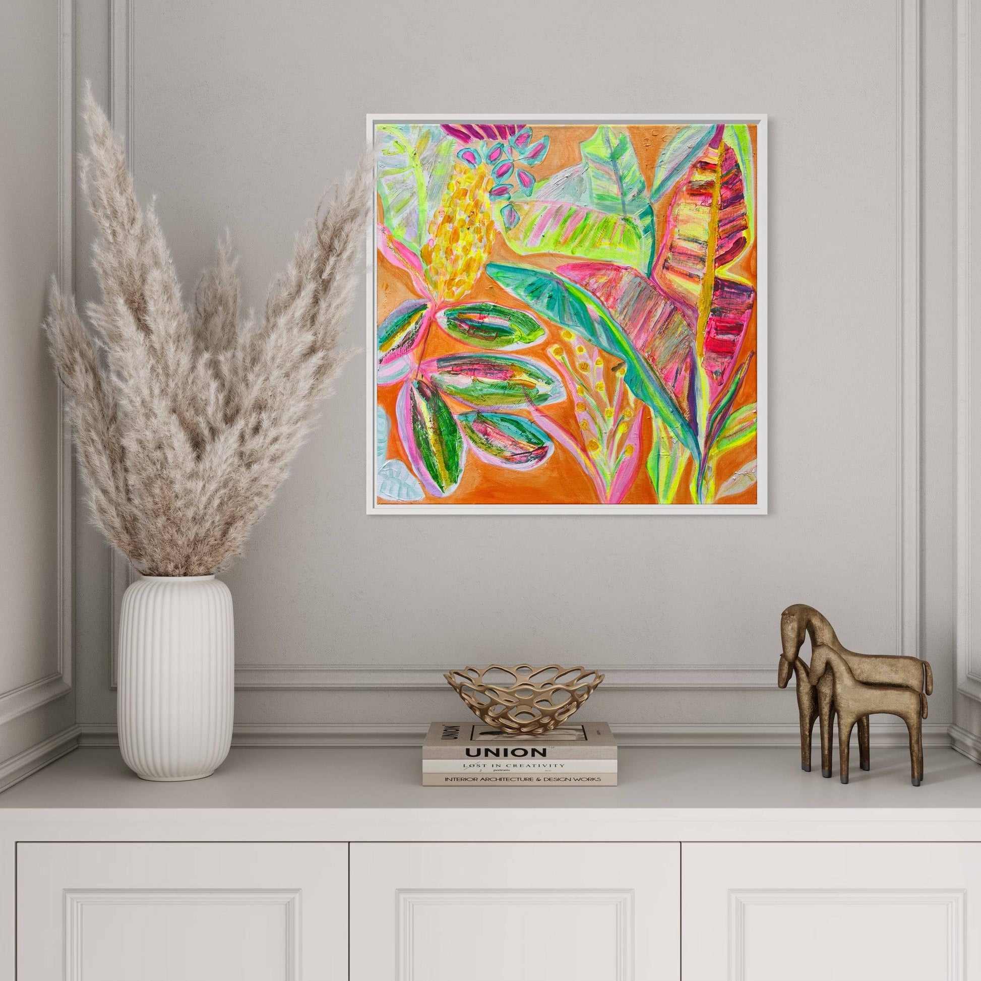 'Zing Of Zingiber'  56cm x 56cm - Kathryn Sillince Artist