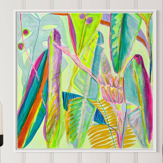 'Citrus Banana'  56cm x 56cm - Kathryn Sillince Artist