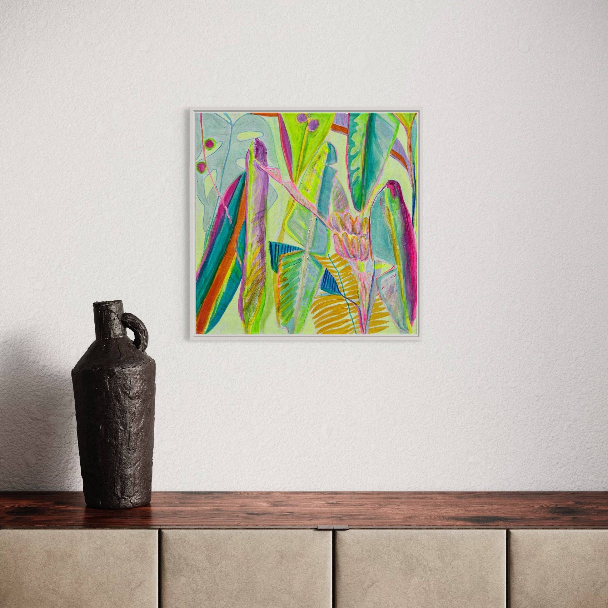 'Citrus Banana'  56cm x 56cm - Kathryn Sillince Artist