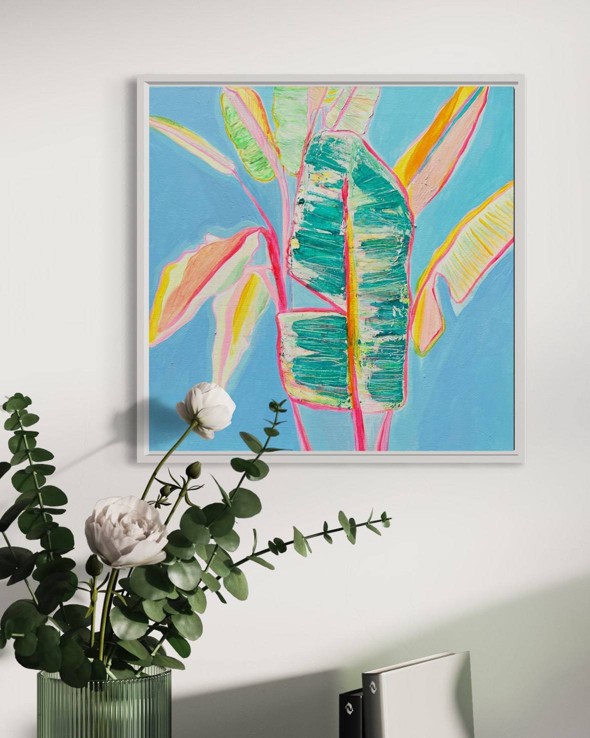 'Musa Basjoo'  46cm x 46cm - Kathryn Sillince Artist