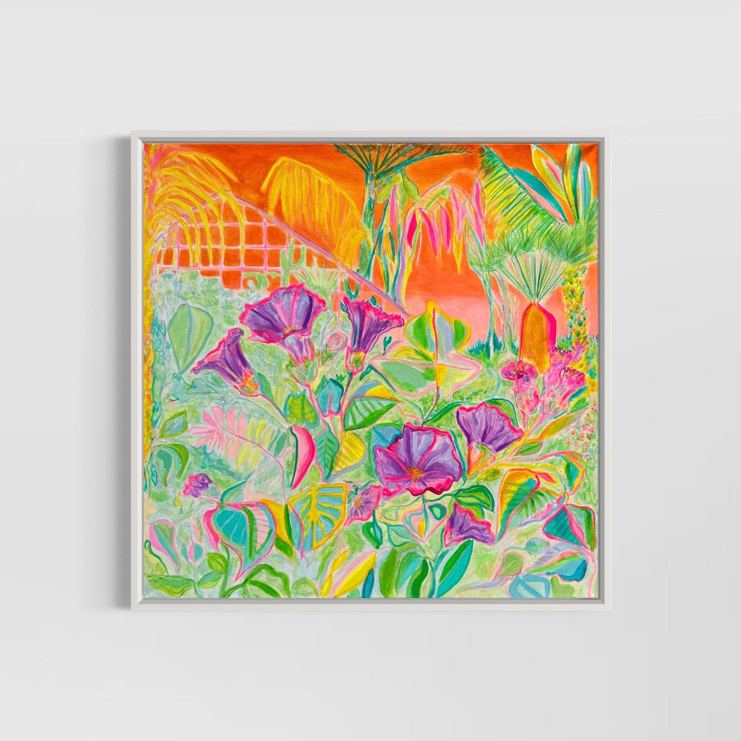 'Apocalyptic Fanfare'  61cm x 61cm - Kathryn Sillince Artist