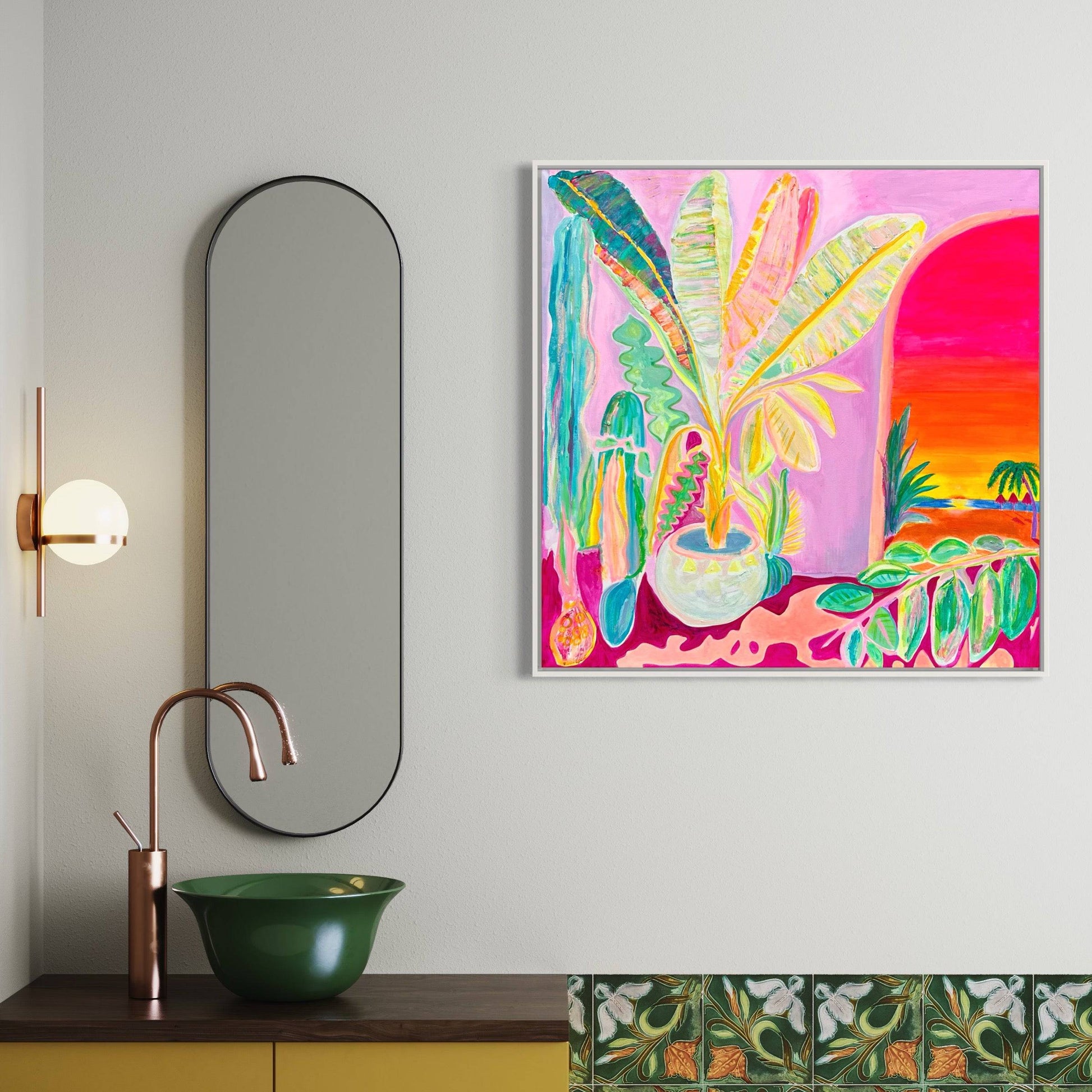 'Reflecting On A Perfect Day'  90cm x 90cm - Kathryn Sillince Artist