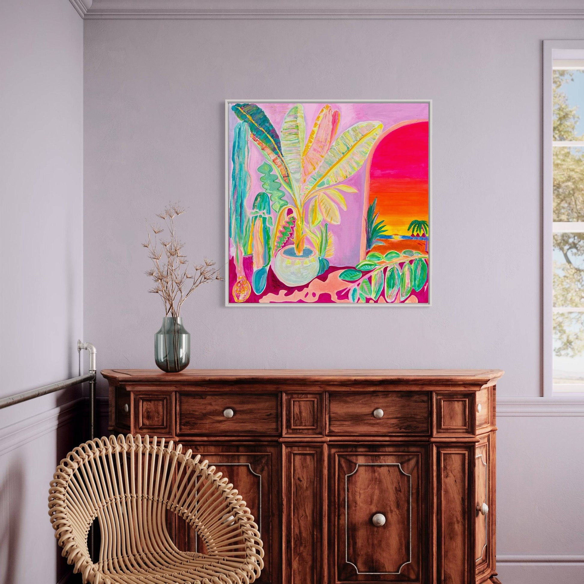 'Reflecting On A Perfect Day'  90cm x 90cm - Kathryn Sillince Artist