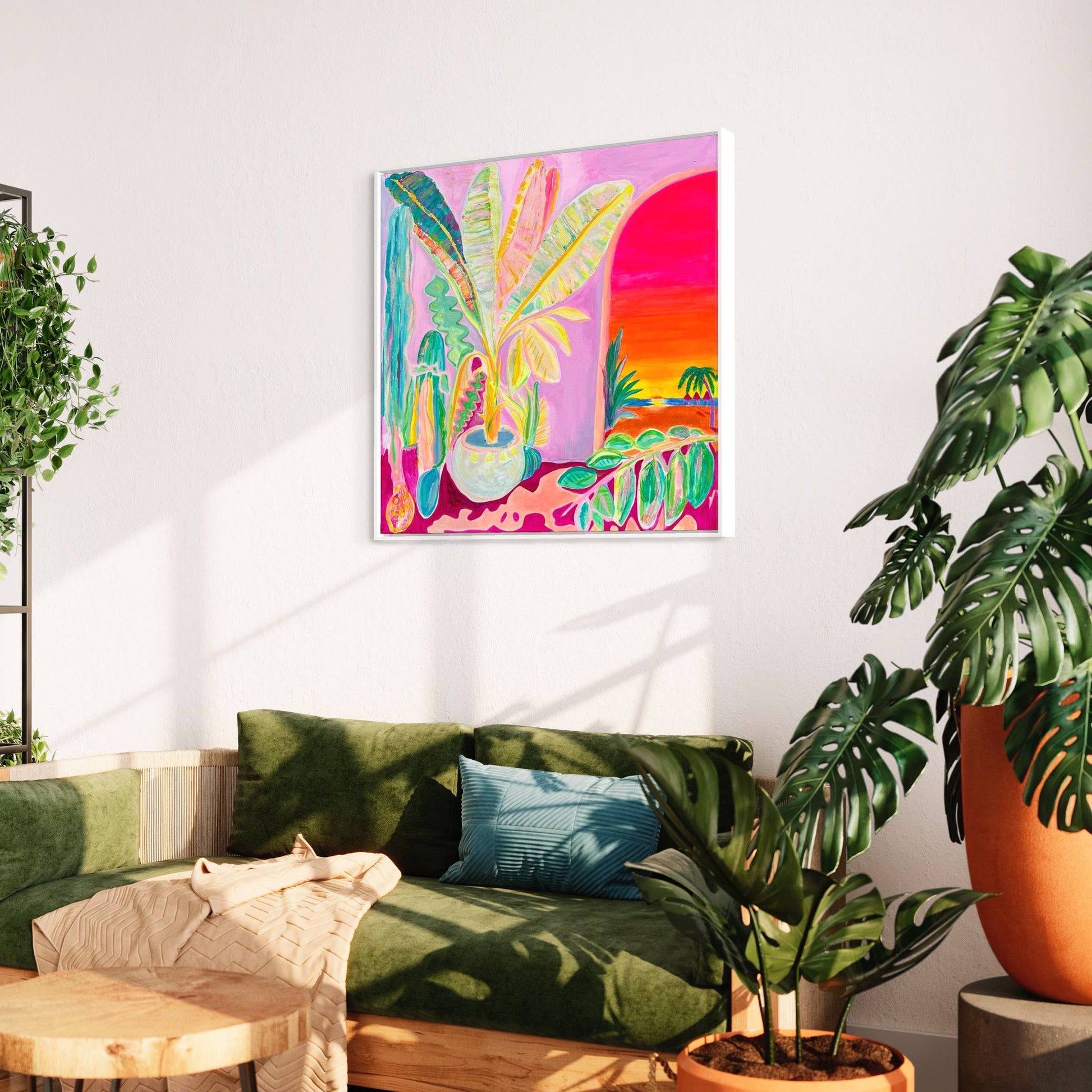 'Reflecting On A Perfect Day'  90cm x 90cm - Kathryn Sillince Artist