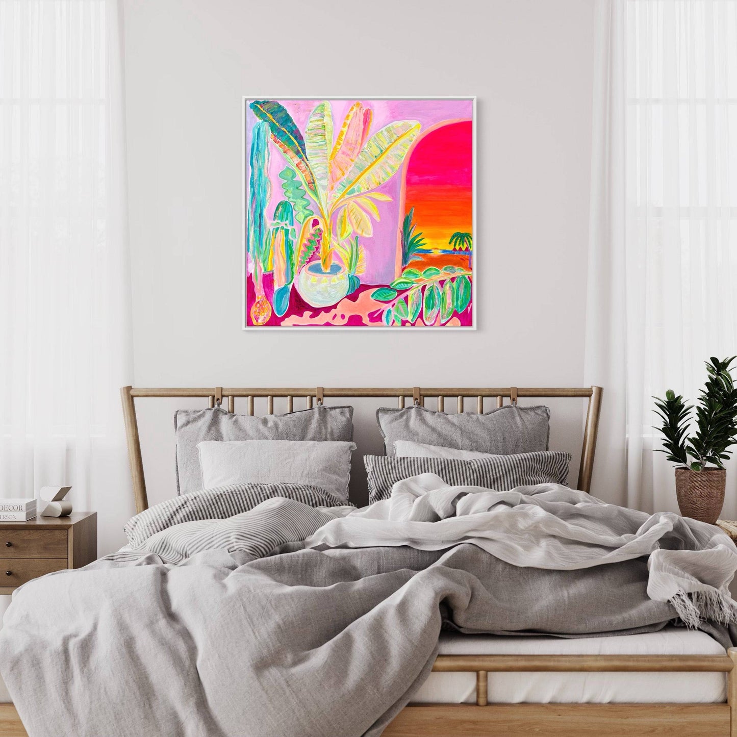 'Reflecting On A Perfect Day'  90cm x 90cm - Kathryn Sillince Artist