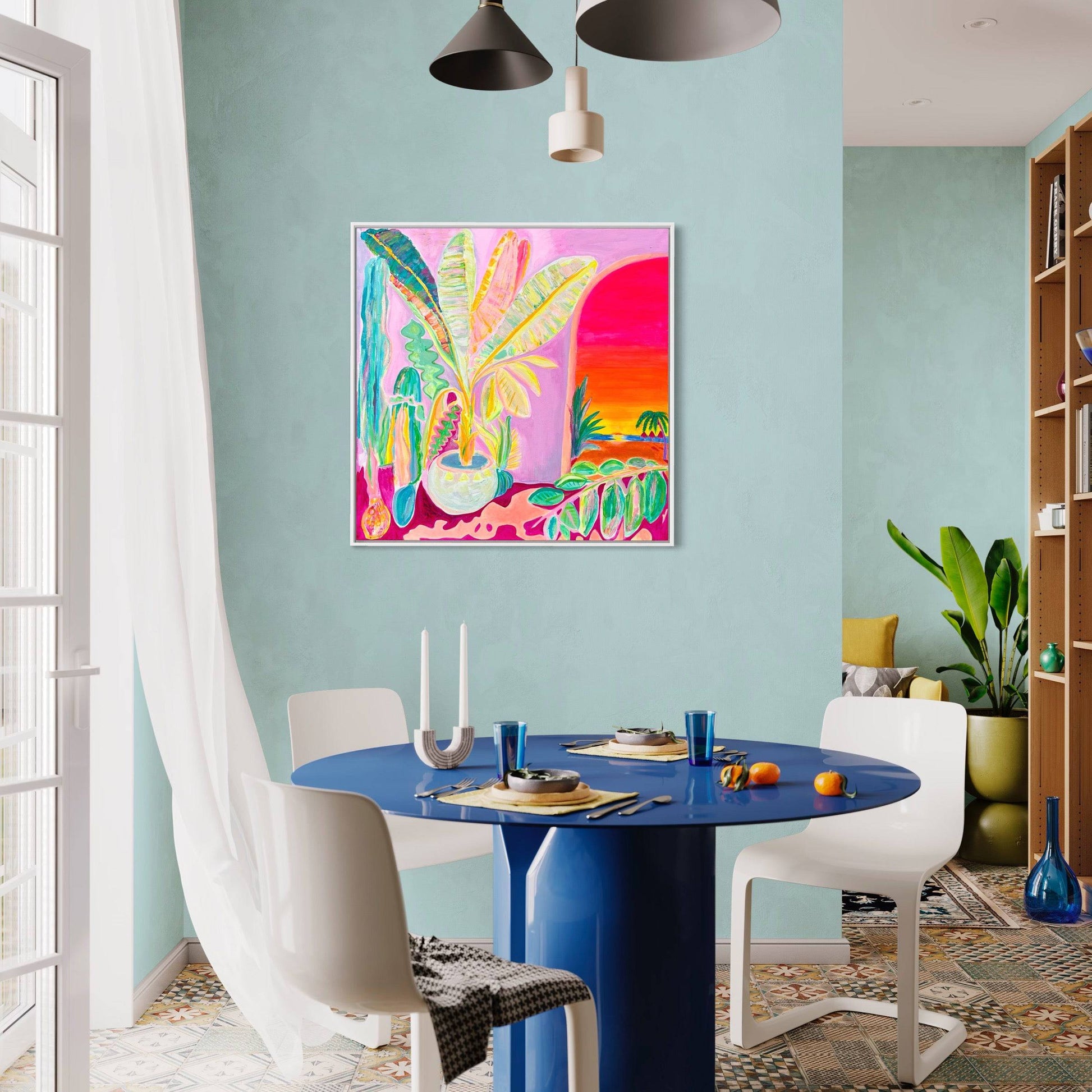 'Reflecting On A Perfect Day'  90cm x 90cm - Kathryn Sillince Artist