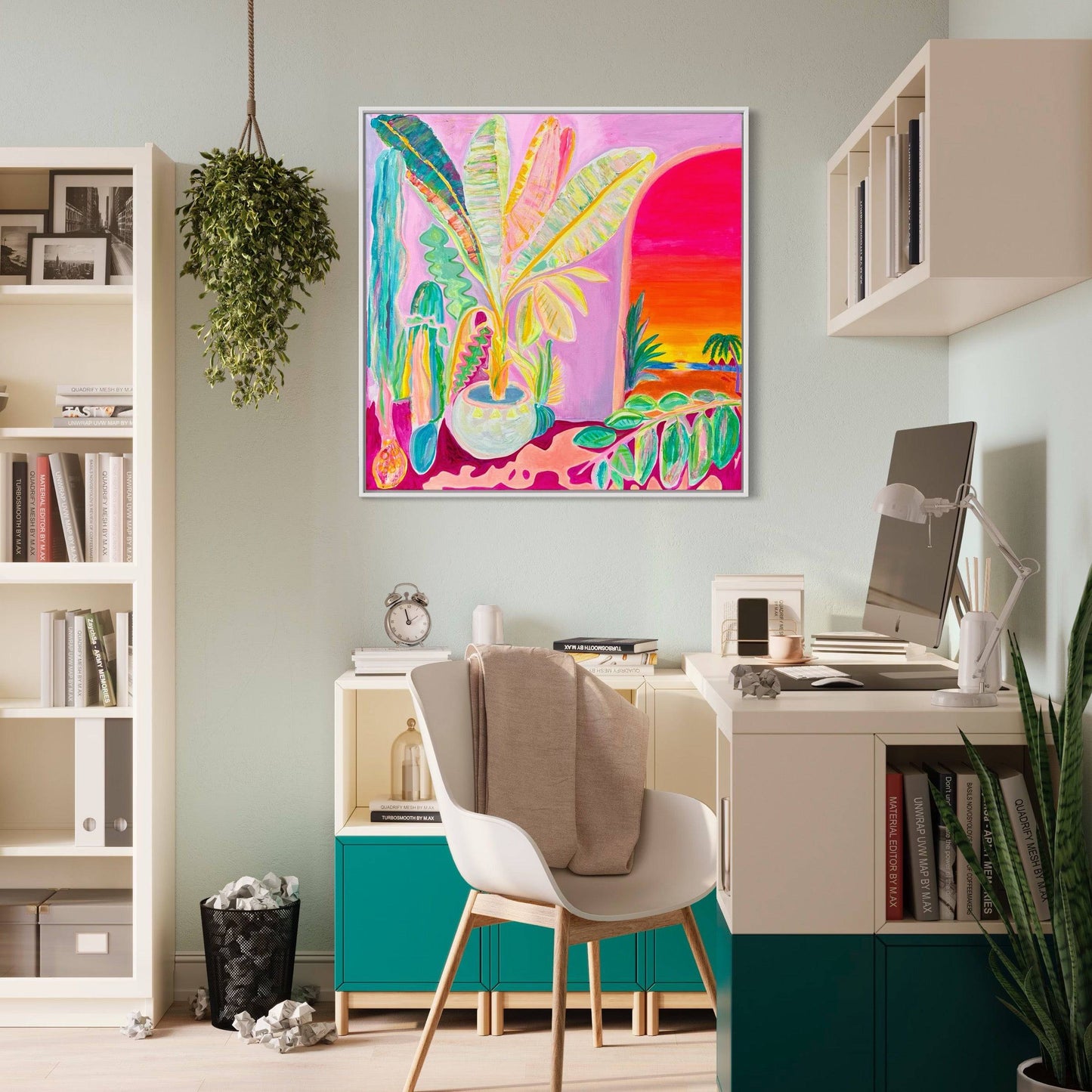 'Reflecting On A Perfect Day'  90cm x 90cm - Kathryn Sillince Artist