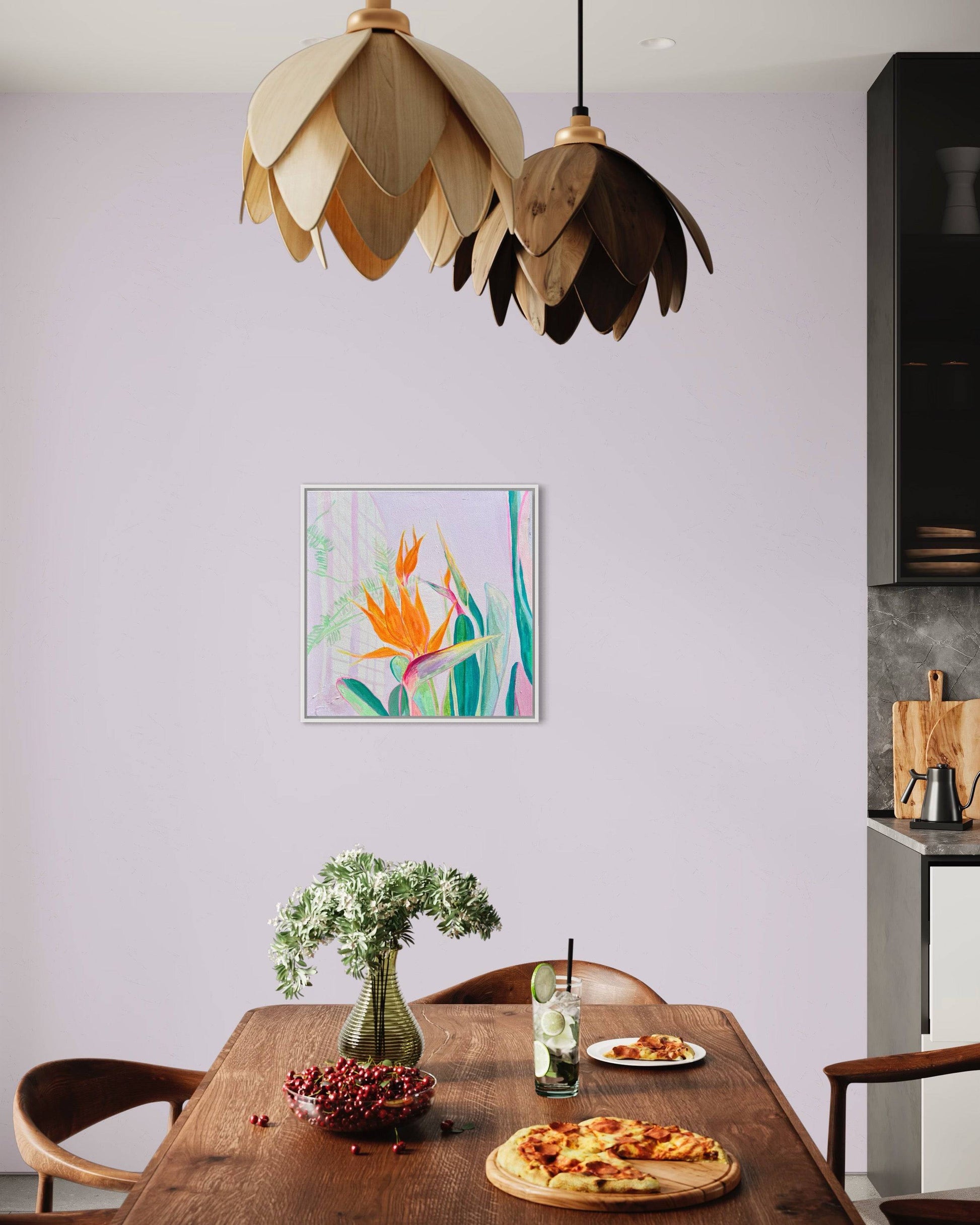 'A Flock Of Orange'  60cm x 60cm - Kathryn Sillince Artist