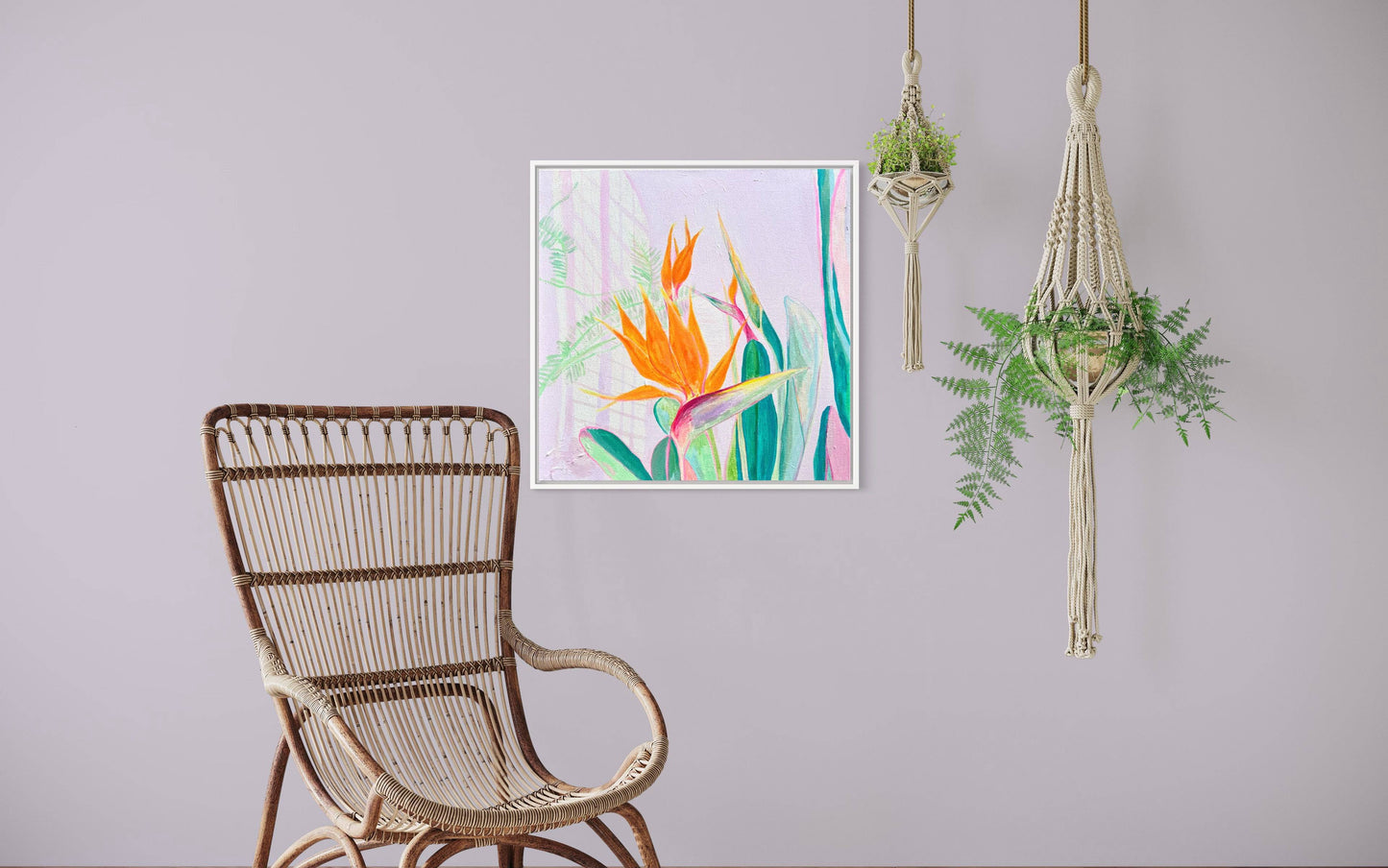 'A Flock Of Orange'  60cm x 60cm - Kathryn Sillince Artist