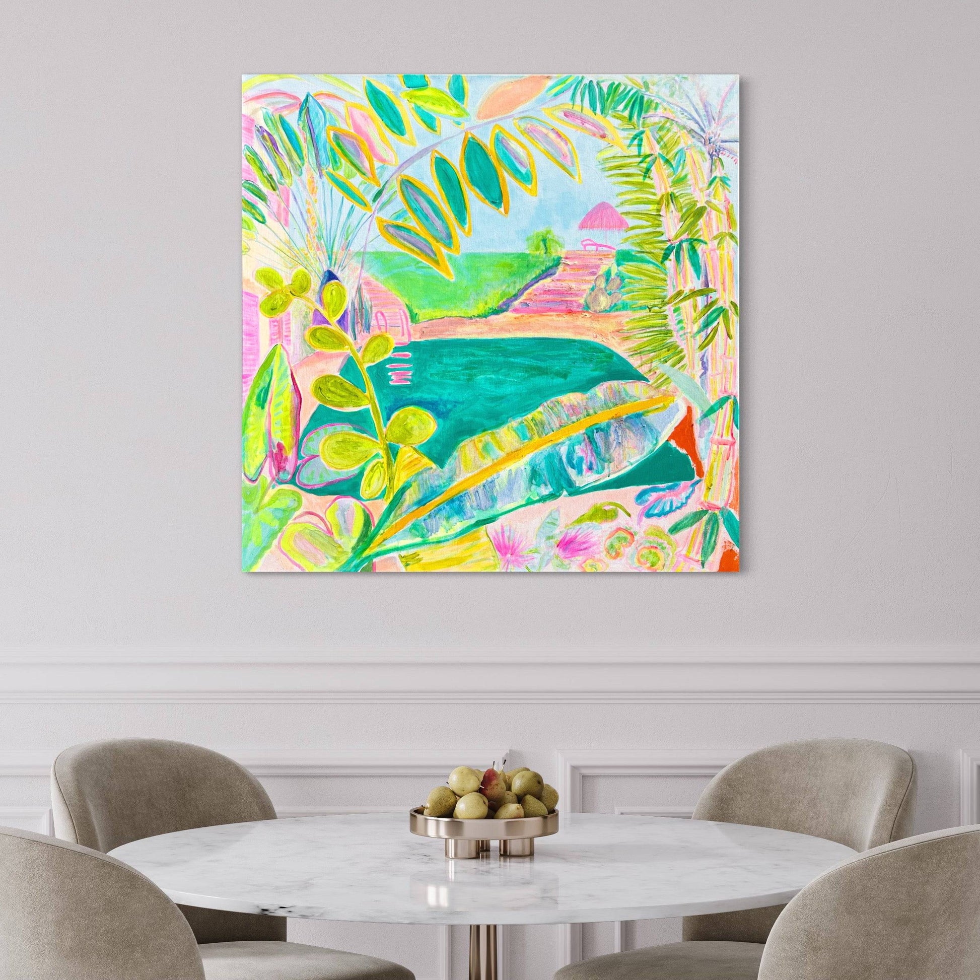 'Woke Up To This'  102cm x 102cm - Kathryn Sillince Artist