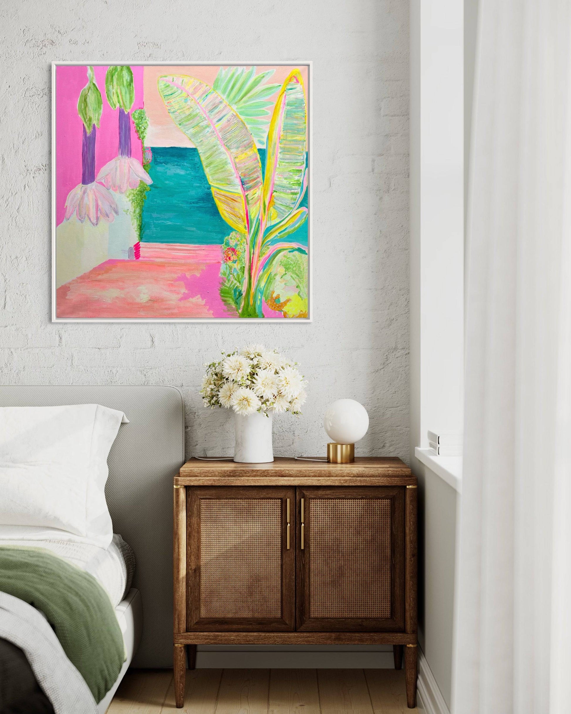 'Vacation Anticipation'  90cm x 90cm - Kathryn Sillince Artist
