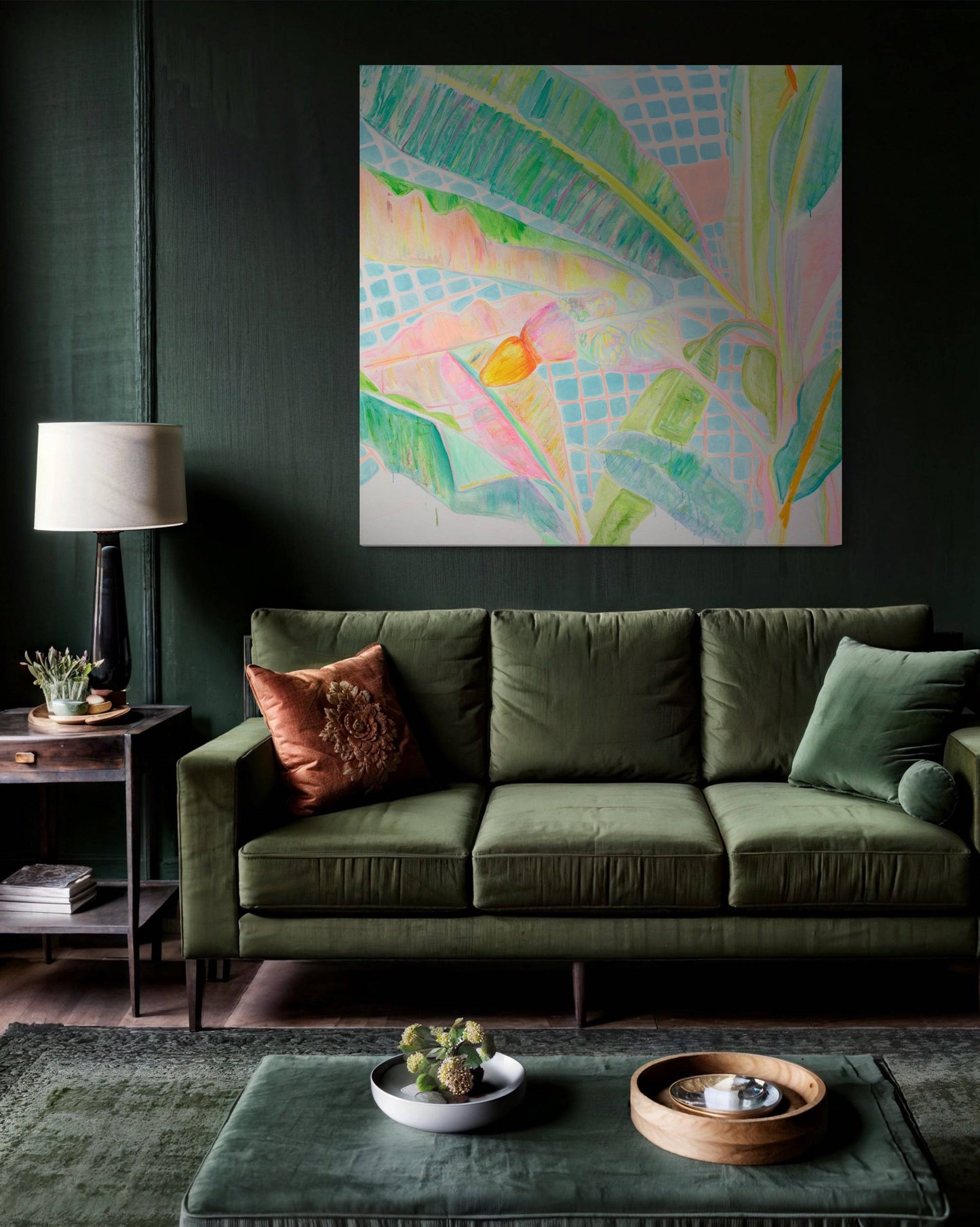 'Immersed in Nurture'  153cm x 153cm - Kathryn Sillince Artist